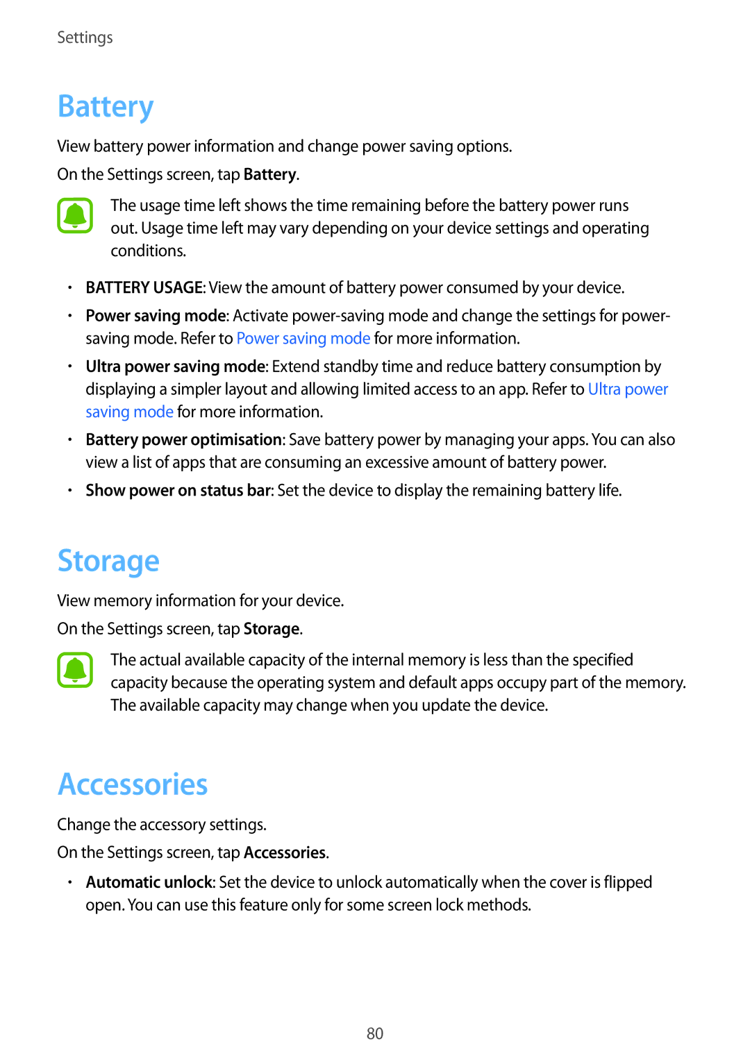 Samsung SM-J700FZWDKSA, SM-J700FZKDKSA, SM-J700FZDDKSA, SM-J700HZWDKSA, SM-J700HZWDXXV, SM-J700HZDDXXV Storage, Accessories 