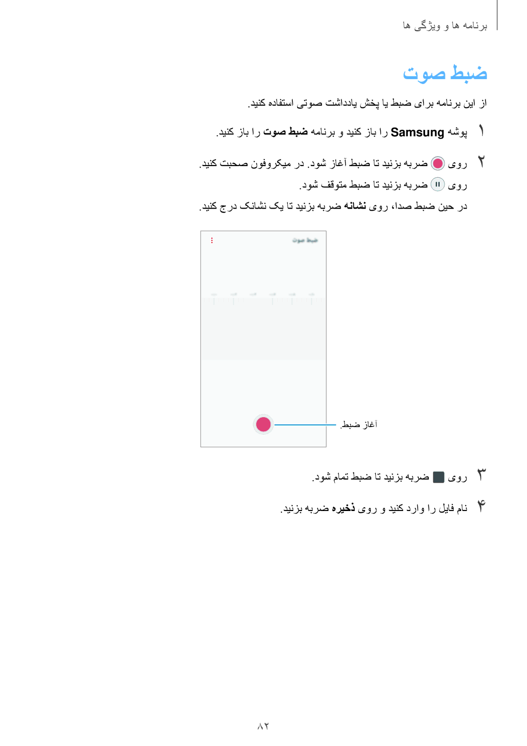 Samsung SM-J710FZDDKSA, SM-J710FZKDKSA, SM-J710FZWDKSA توص طبض, دینک هدافتسا یتوص تشاددای شخپ ای طبض یارب همانرب نیا زا 