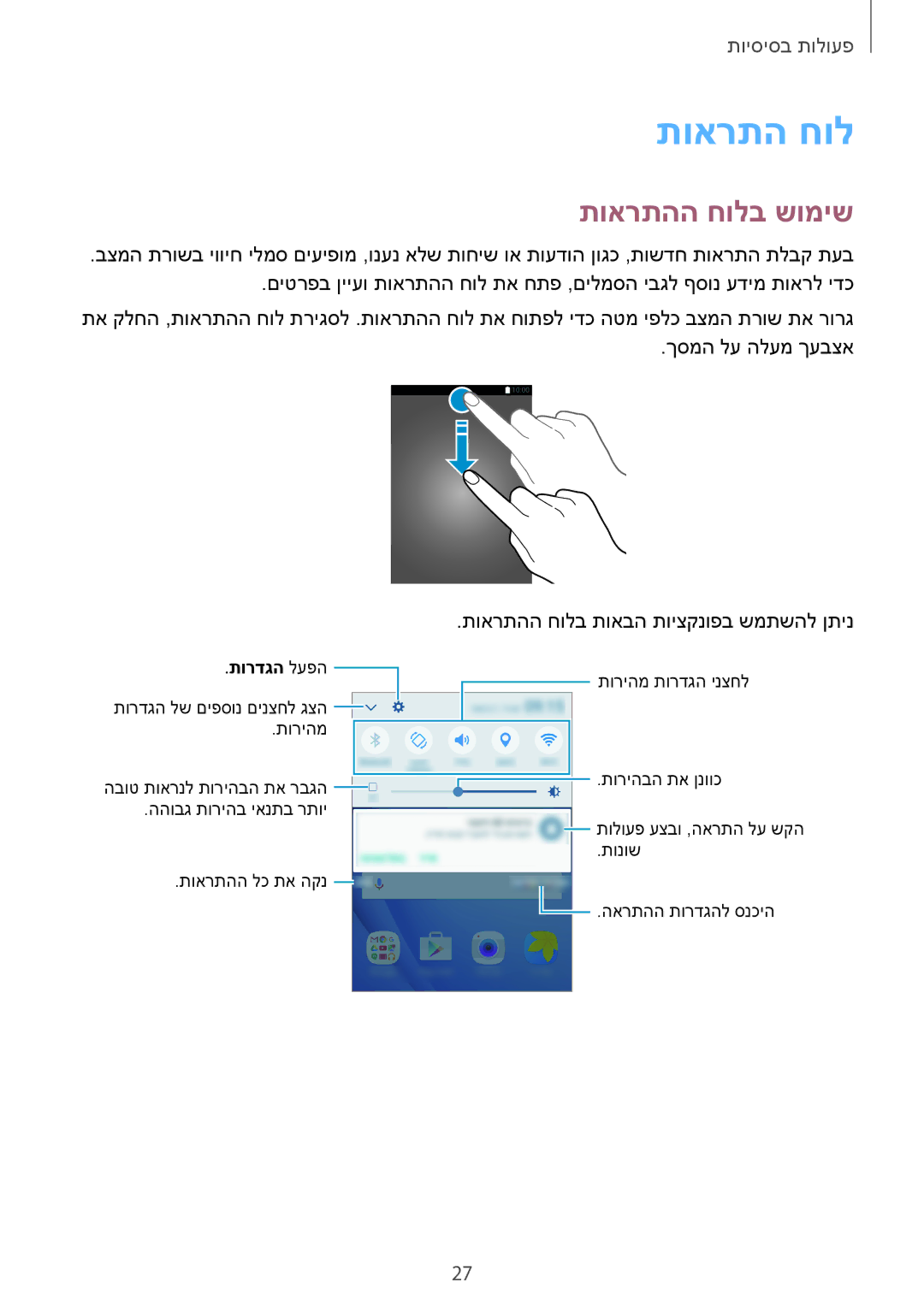 Samsung SM-J710FZWAPTR, SM-J710FZWAILO, SM-J710FZKAPTR, SM-J710FZDAILO, SM-J710FZDAPTR manual תוארתה חול, תוארתהה חולב שומיש 