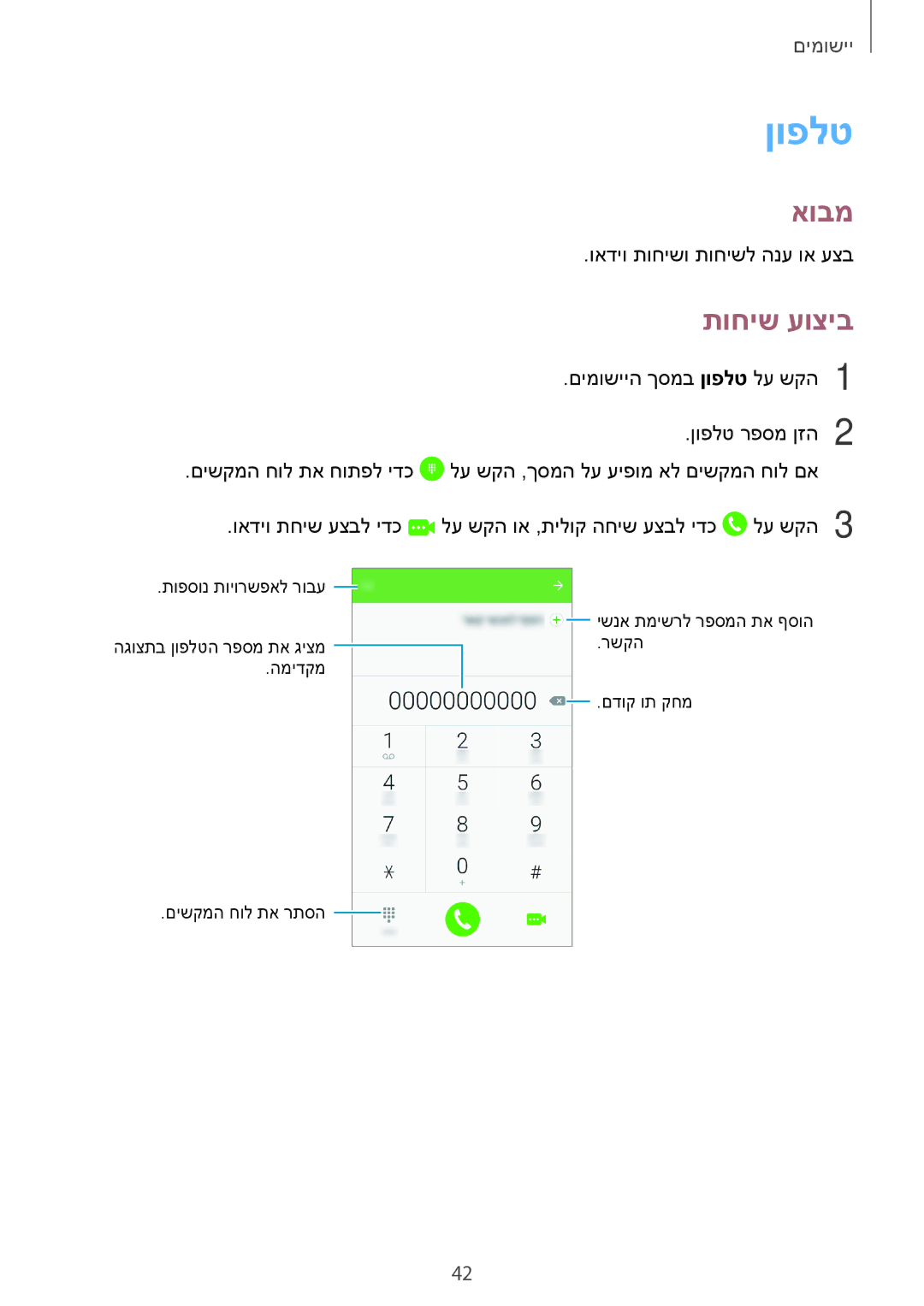 Samsung SM-J710FZWAPCL, SM-J710FZWAILO, SM-J710FZKAPTR, SM-J710FZDAILO, SM-J710FZDAPTR, SM-J710FZKAPCL manual ןופלט, תוחיש עוציב 