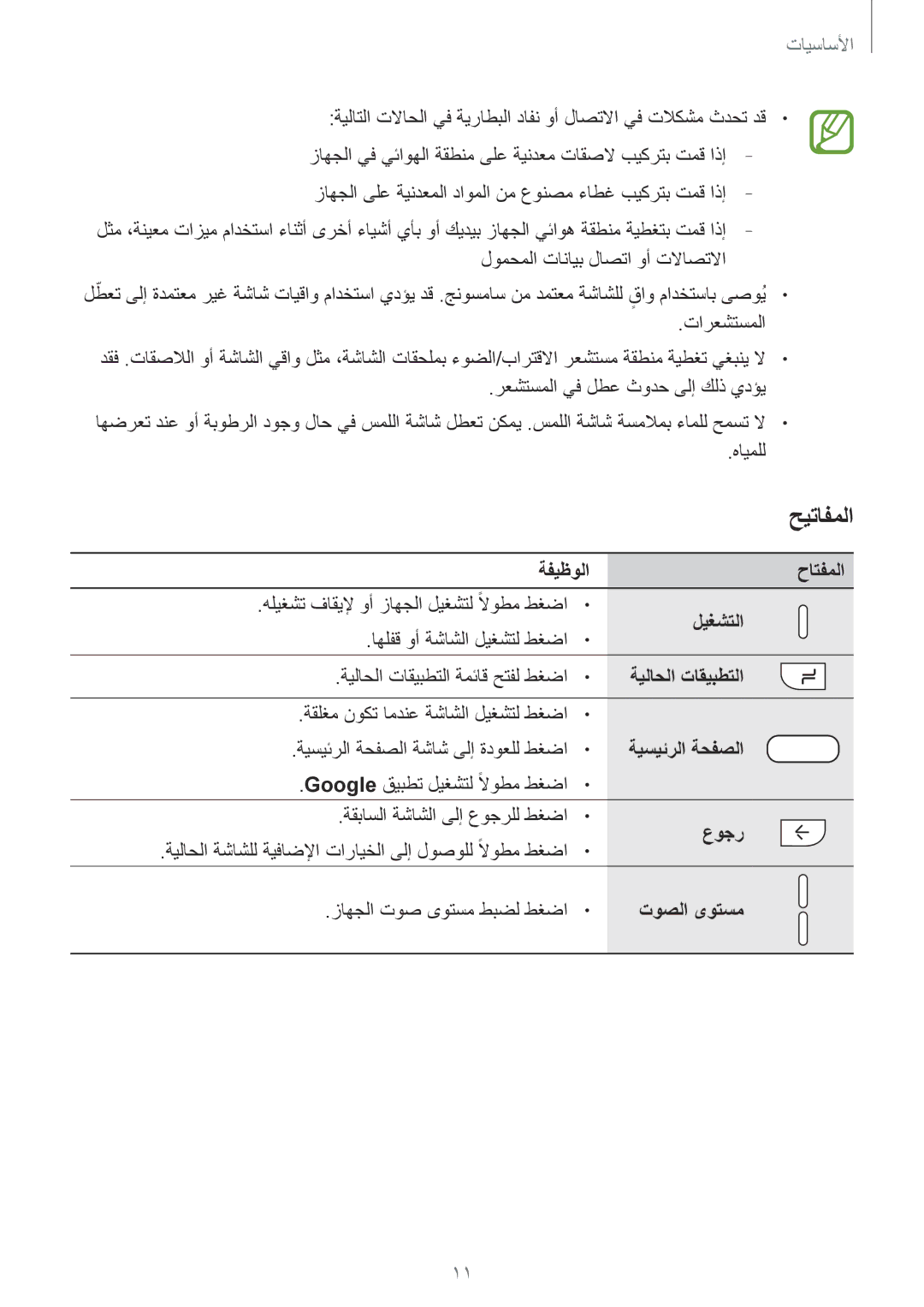 Samsung SM-J720FZVDKSA, SM-J720FZKDKSA ةفيظولا حاتفملا, ليغشتلا, ةيلاحلا تاقيبطتلا, ةيسيئرلا ةحفصلا, عوجر, توصلا ىوتسم 