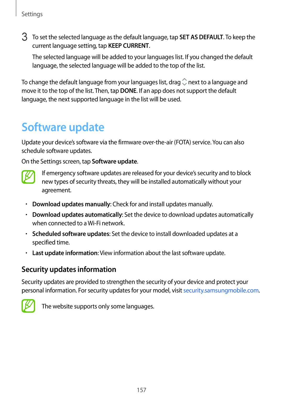 Samsung SM-J720FZDDKSA, SM-J720FZKDKSA Software update, Security updates information, Website supports only some languages 