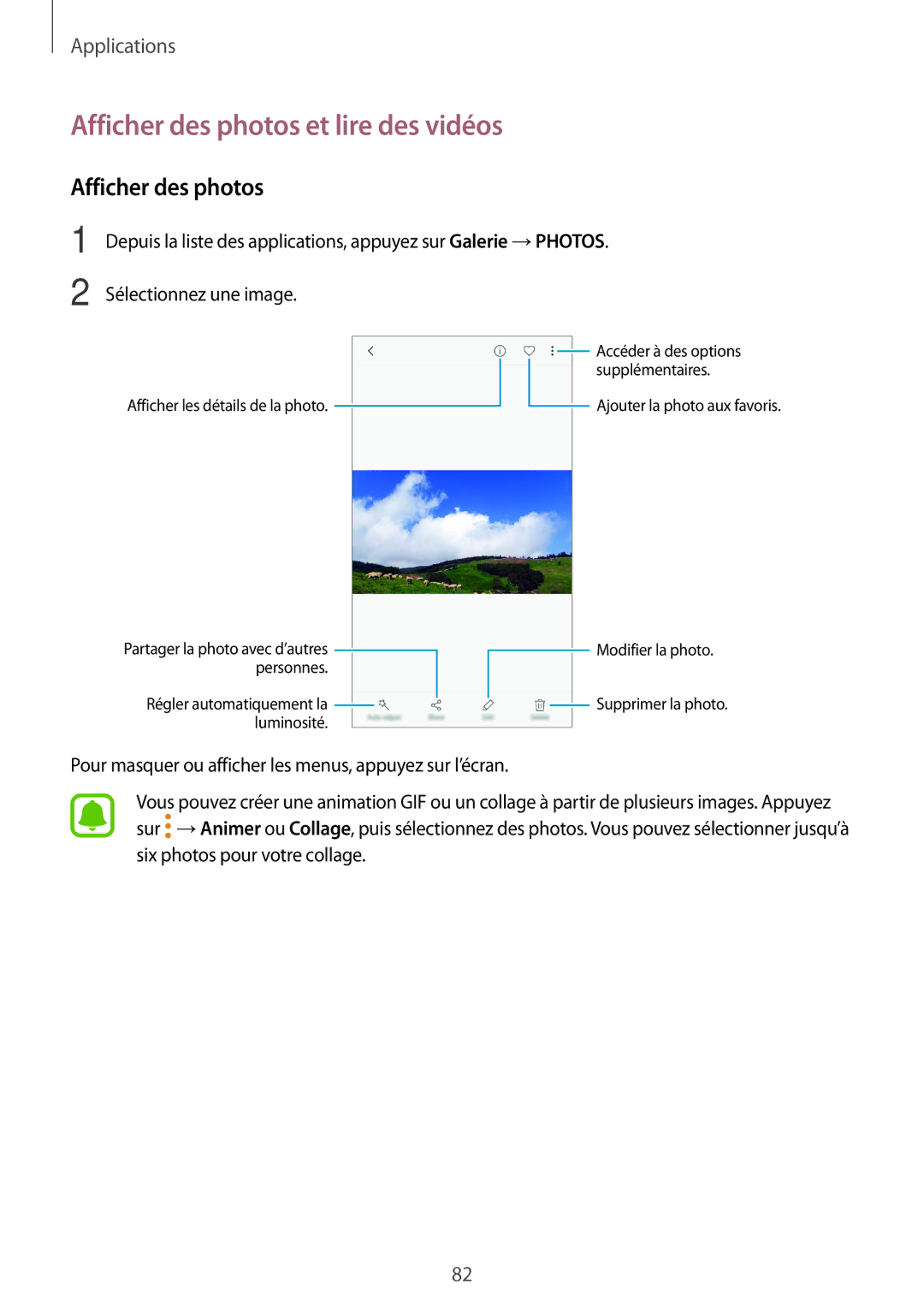 Samsung SM-J730FZKDXEF, SM-J730FZDDXEF, SM-J530FZDAXEF, SM-J730FZSDXEF, SM-J530FZSAXEF Afficher des photos et lire des vidéos 