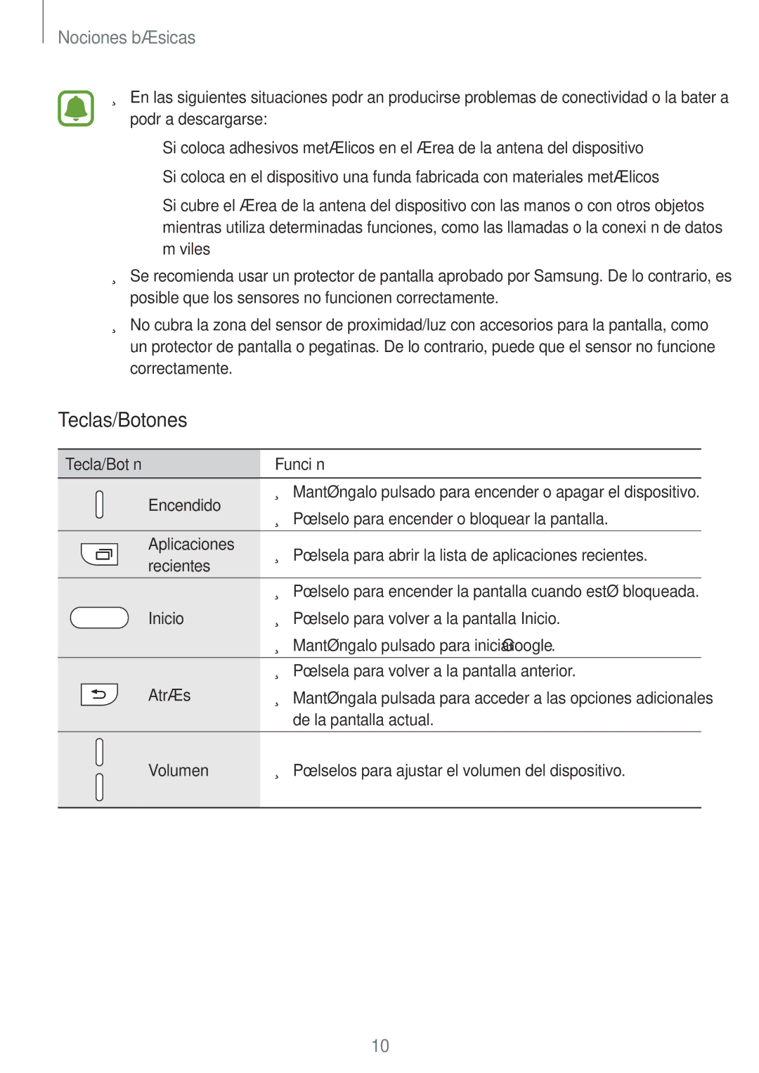 Samsung SM-J730FZDDPHE, SM-J730FZKAATL, SM-J730FZSDPHE, SM-J730FZKDPHE manual Teclas/Botones 