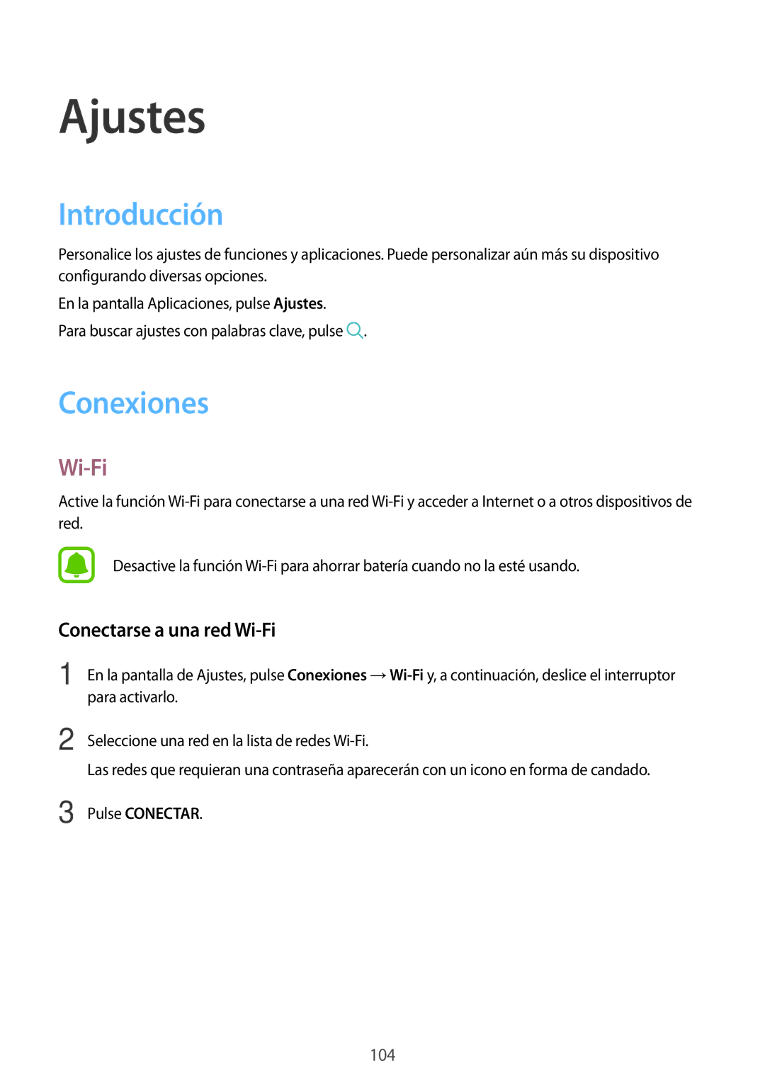 Samsung SM-J730FZKAATL, SM-J730FZSDPHE manual Introducción, Conexiones, Conectarse a una red Wi-Fi, Pulse Conectar 