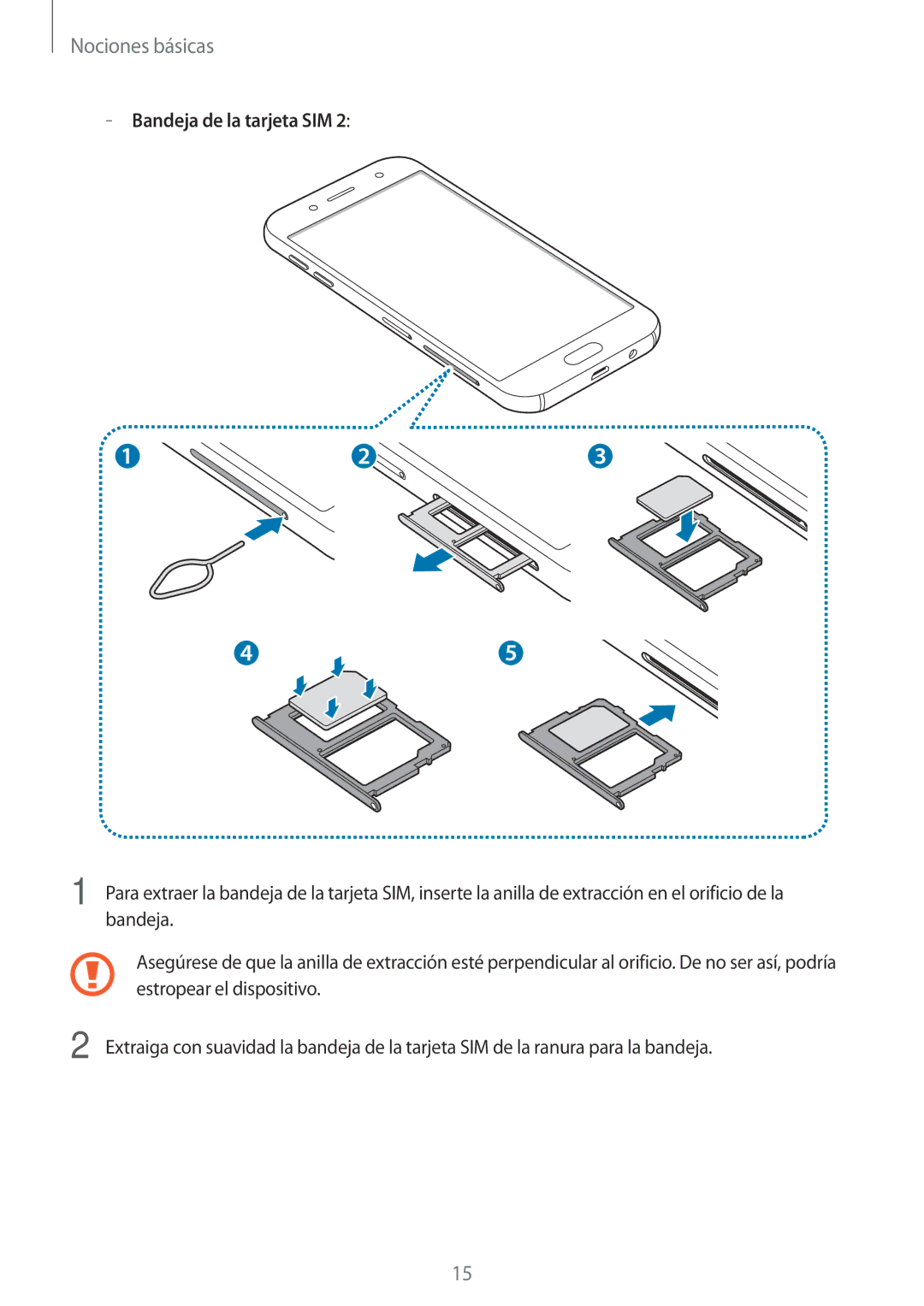 Samsung SM-J730FZKDPHE, SM-J730FZKAATL, SM-J730FZSDPHE, SM-J730FZDDPHE manual Nociones básicas 