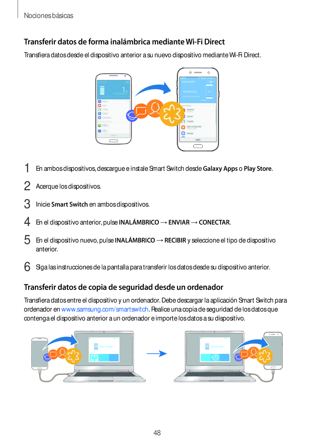 Samsung SM-J730FZKAATL, SM-J730FZSDPHE, SM-J730FZDDPHE manual Transferir datos de forma inalámbrica mediante Wi-Fi Direct 