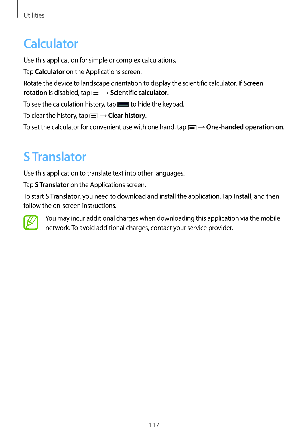 Samsung SM-N7502ZKATHR, SM-N7502ZGATHR, SM-N7502ZGAXSG, SM-N7502ZKAACR, SM-N7502ZKAAFR, SM-N7502ZKALYS Calculator, Translator 