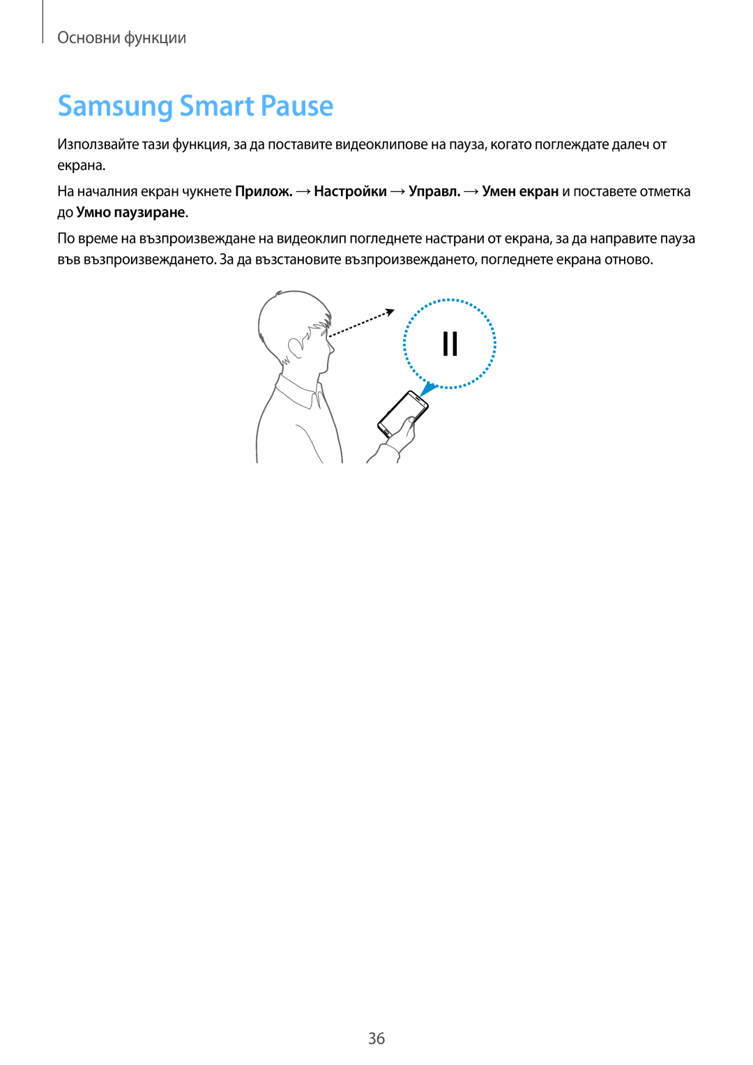 Samsung SM-N7505ZKABGL, SM-N7505ZWABGL manual Samsung Smart Pause 