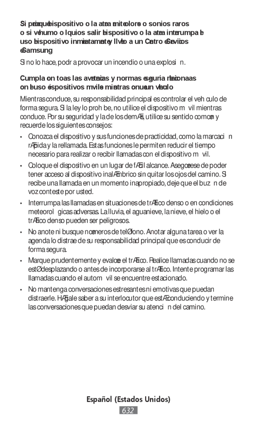 Samsung SM-N9000ZKEXXV, SM-N9000WDEXXV, SM-N9000ZWEXXV manual Si no lo hace, podría provocar un incendio o una explosión 