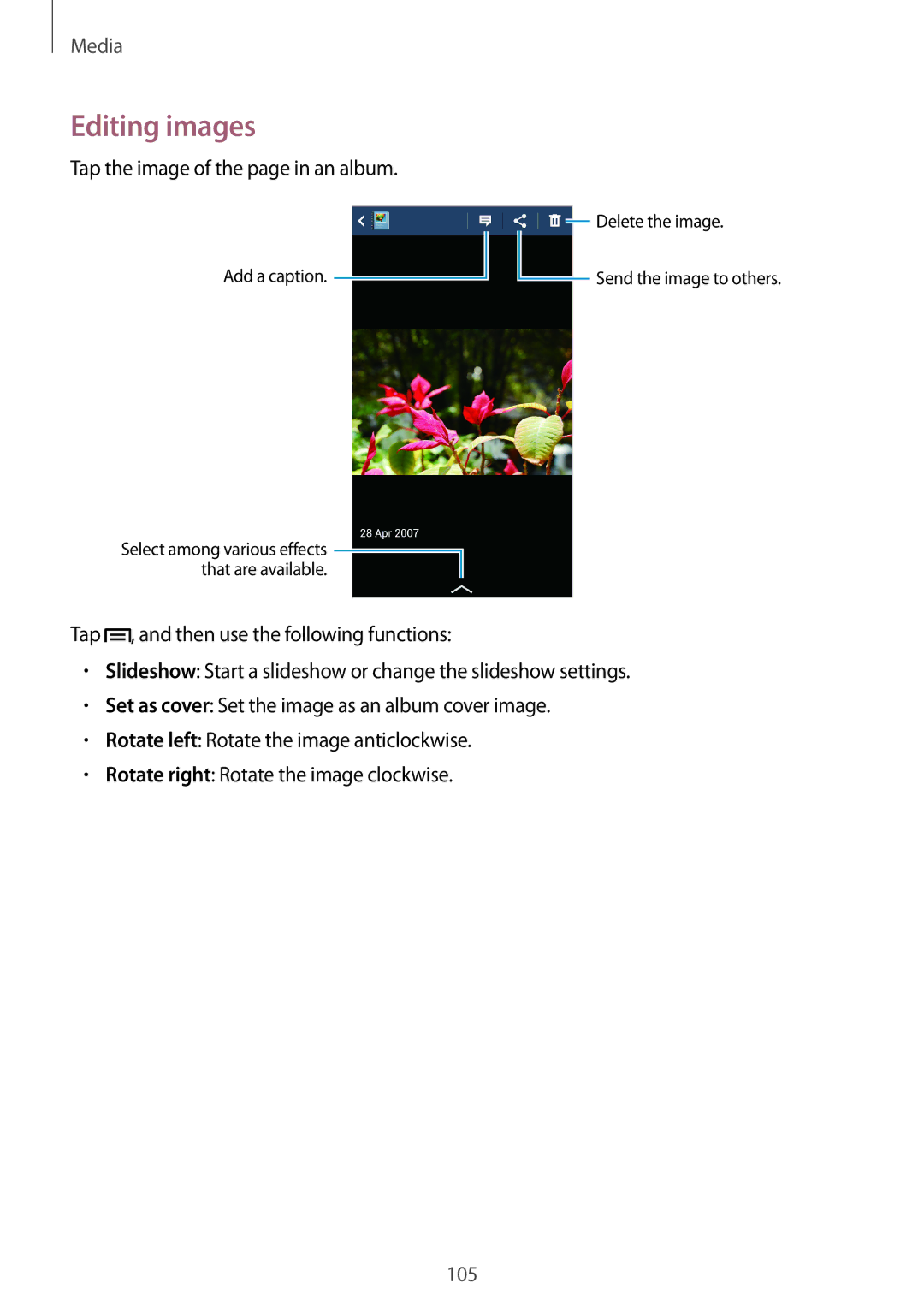 Samsung SM-N9000ZKEXXV, SM-N9000WDEXXV, SM-N9000ZWEXXV, SM-N9000ZIEXXV manual 105 