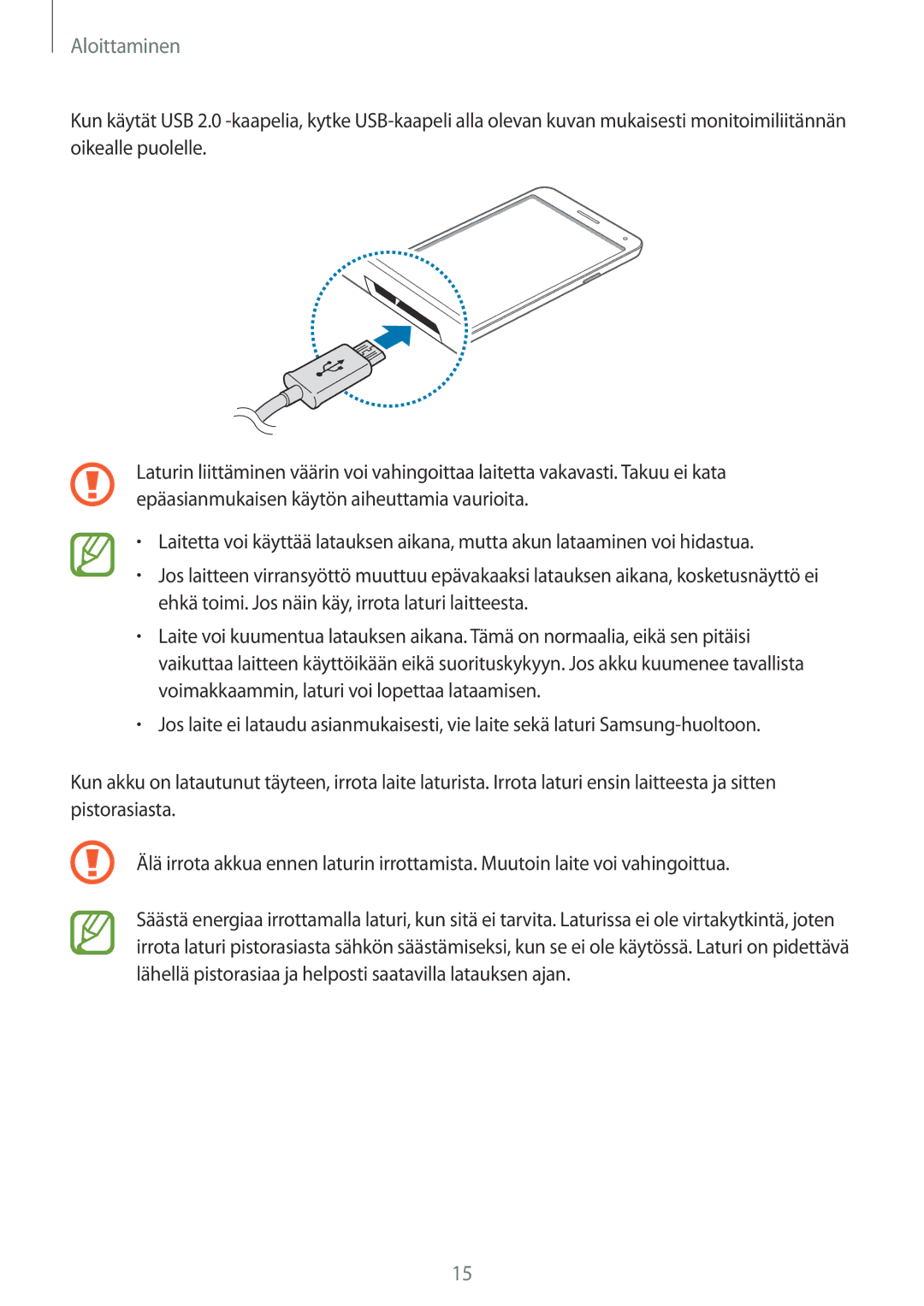 Samsung SM-N9005BDENEE, SM-N9005WDENEE, SM-N9005ZKENEE, SM-N9005ZIENEE, SM-N9005ZWENEE, SM-N9005ZRENEE manual Aloittaminen 