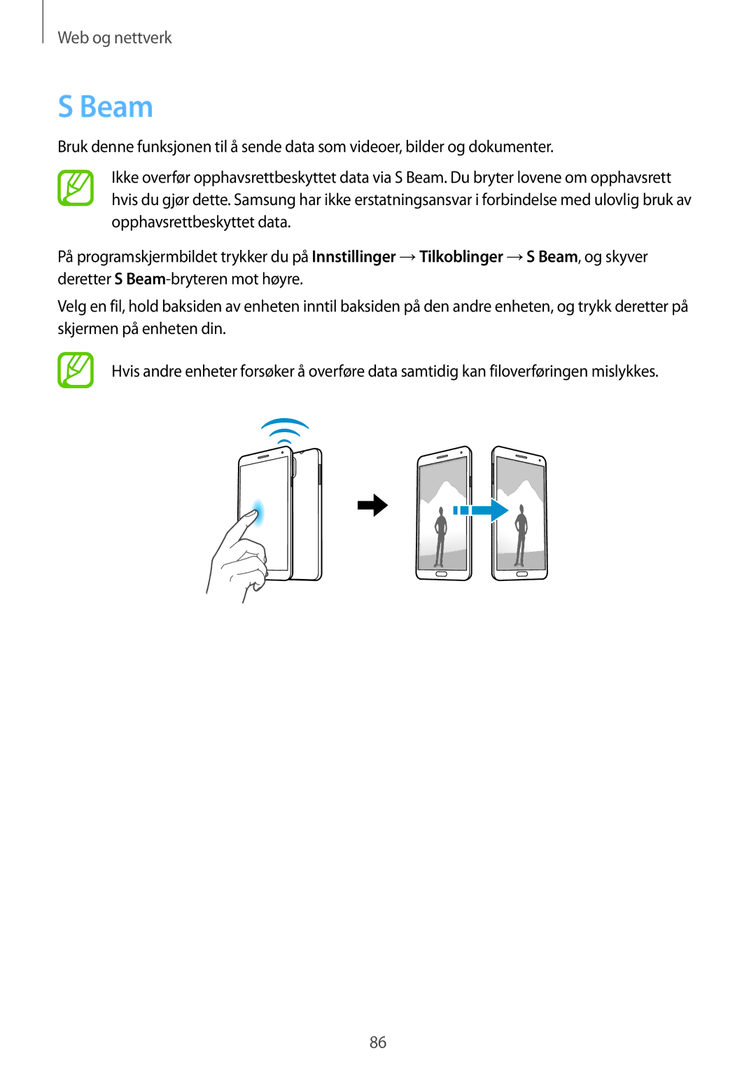 Samsung SM-N9005ZIENEE, SM-N9005WDENEE, SM-N9005ZKENEE, SM-N9005BDENEE, SM-N9005ZWENEE, SM-N9005ZRENEE manual Beam 