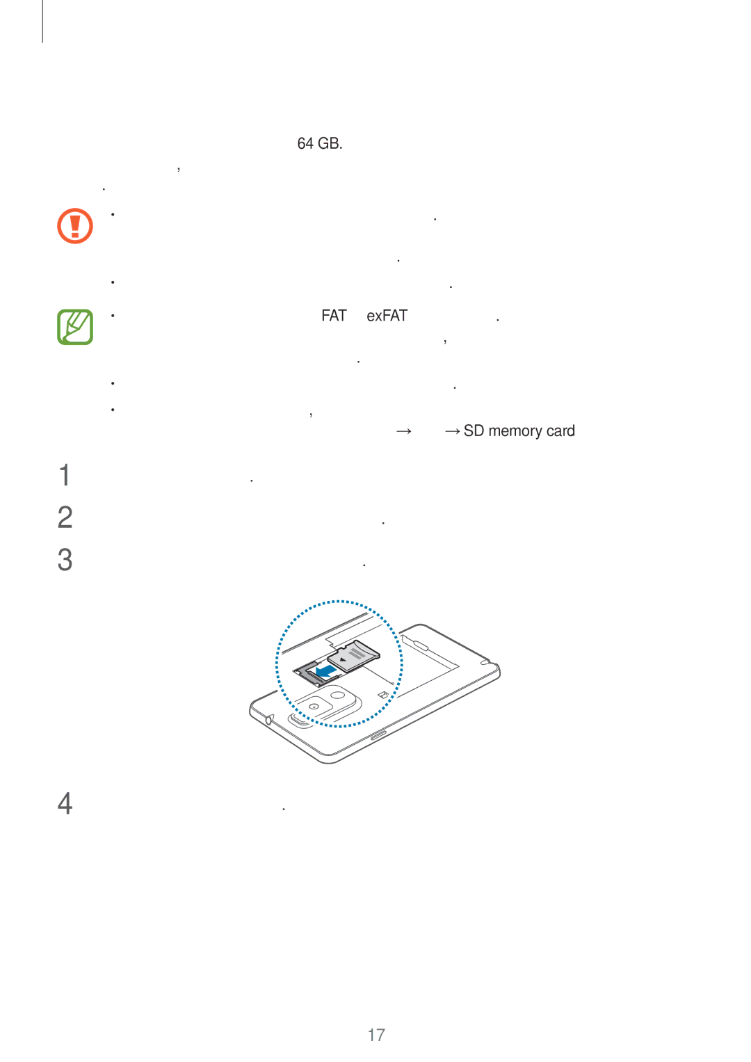 Samsung SM-N9005ZWEEUR, SM-N9005ZKEEUR, SM-N9005ZWECOS, SM-N9005ZKECOS, SM-N9005ZIEEUR manual Τοποθέτηση κάρτας μνήμης 