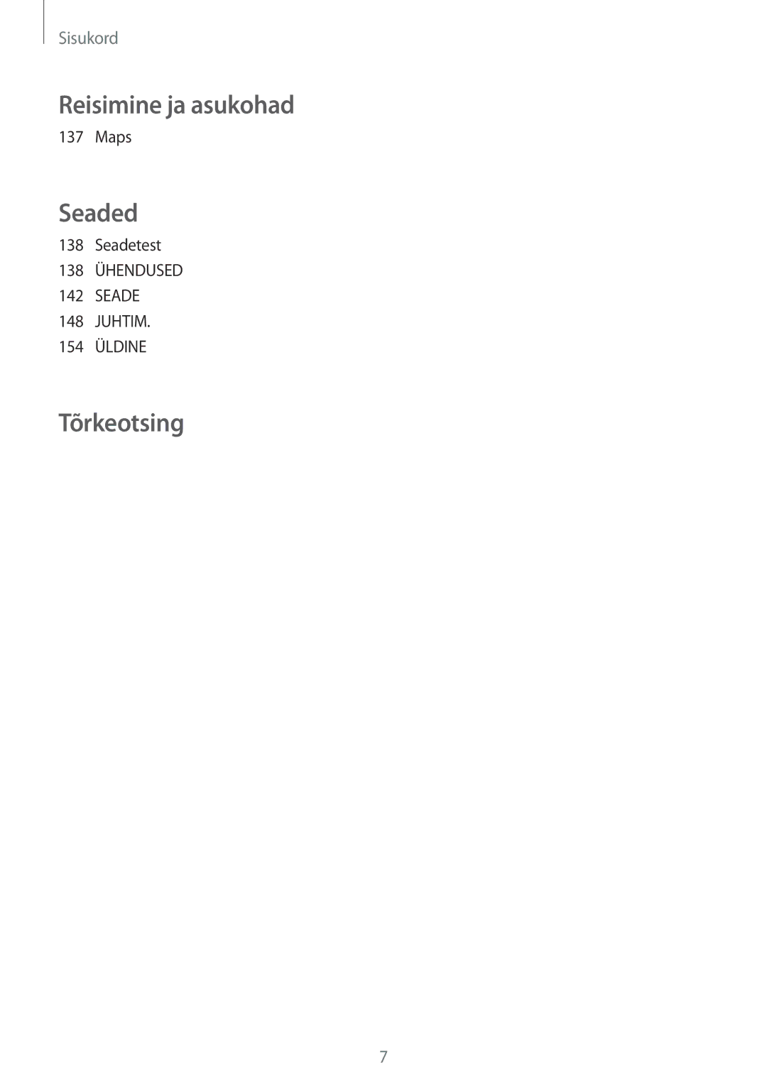 Samsung SM-N9005ZWESEB, SM-N9005ZKESEB, SM-N9005WDESEB manual Maps, Seadetest 