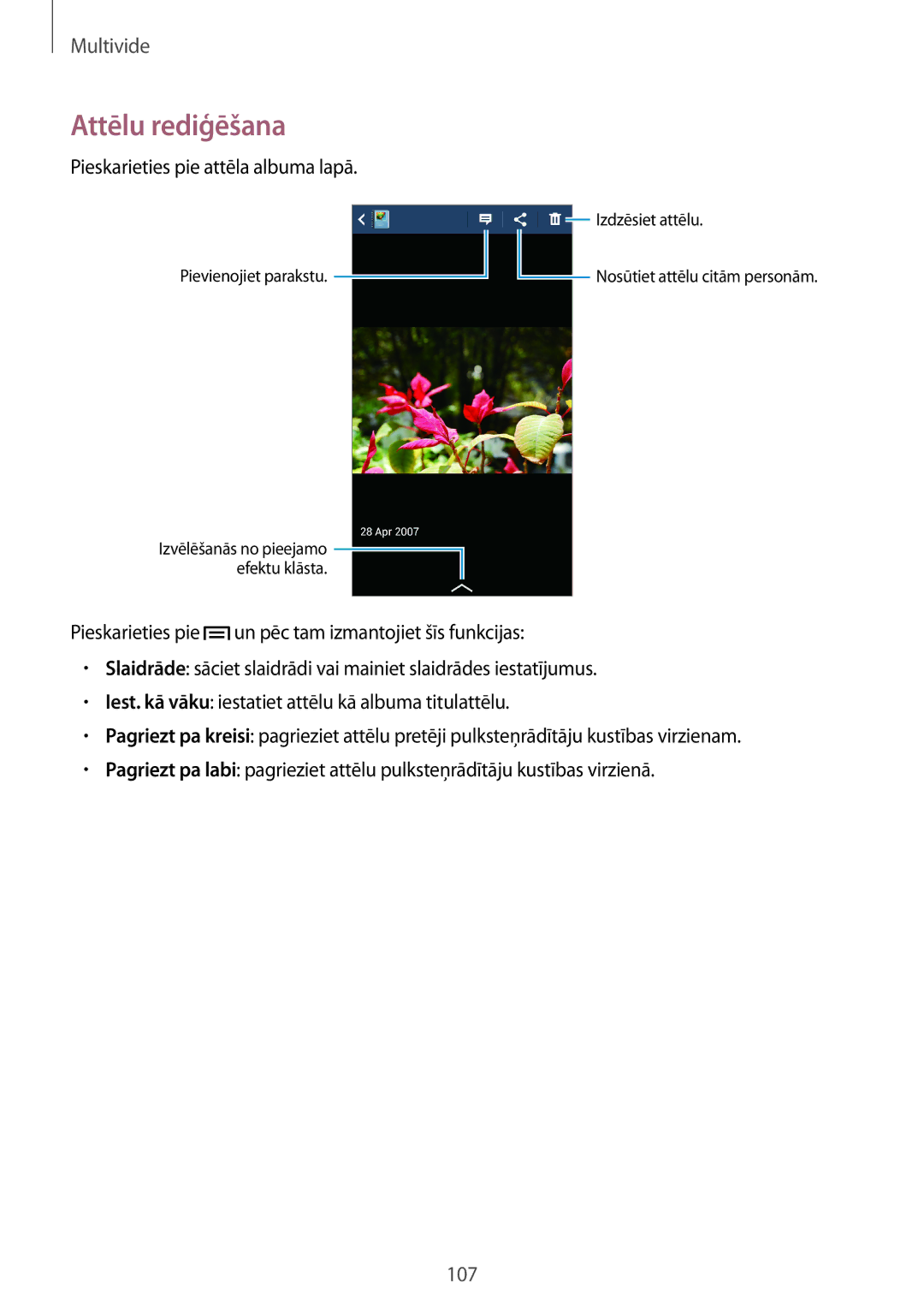 Samsung SM-N9005WDESEB, SM-N9005ZKESEB, SM-N9005ZWESEB manual 107 