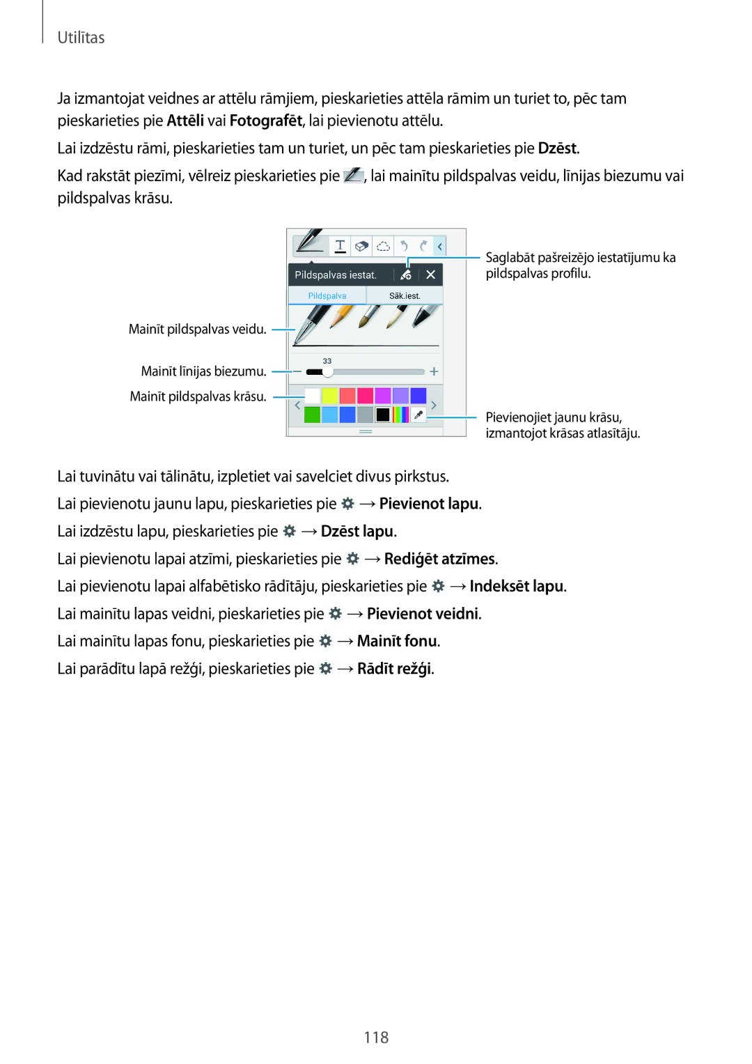 Samsung SM-N9005ZWESEB, SM-N9005ZKESEB, SM-N9005WDESEB manual 118 