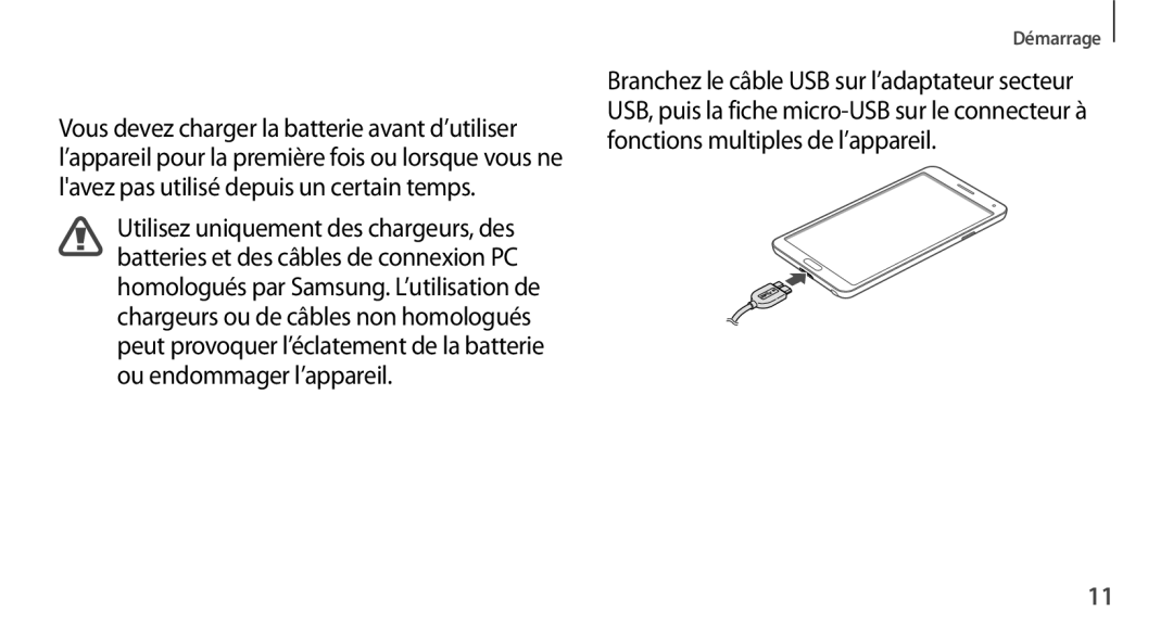 Samsung SM-N9005ZIEFTM, SM-N9005ZKEXEF, SM-N9005WDEXEF, SM-N9005ZWESFR, SM-N9005ZWEFTM, SM-N9005ZKEFTM Charger la batterie 