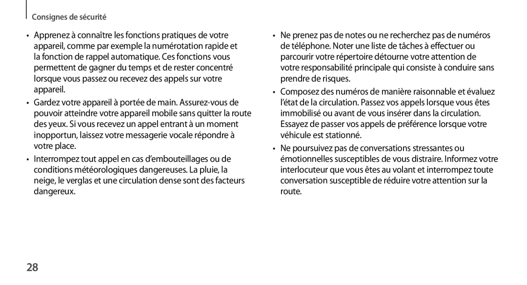 Samsung SM-N9005WDEXEF, SM-N9005ZKEXEF, SM-N9005ZWESFR, SM-N9005ZWEFTM, SM-N9005ZKEFTM, SM-N9005ZKEBOG Consignes de sécurité 