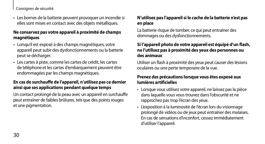 Samsung SM-N9005ZWEFTM, SM-N9005ZKEXEF, SM-N9005WDEXEF manual ’exposition à la luminosité de l’écran lors du visionnage 