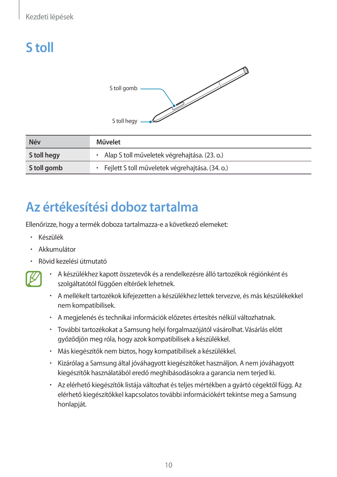 Samsung SM-N9005ZWEXEH, SM-N9005ZKEXEO, SM-N9005ZWEDBT, SM-N9005ZWEXEO, SM-N9005ZKEPRT Toll, Az értékesítési doboz tartalma 