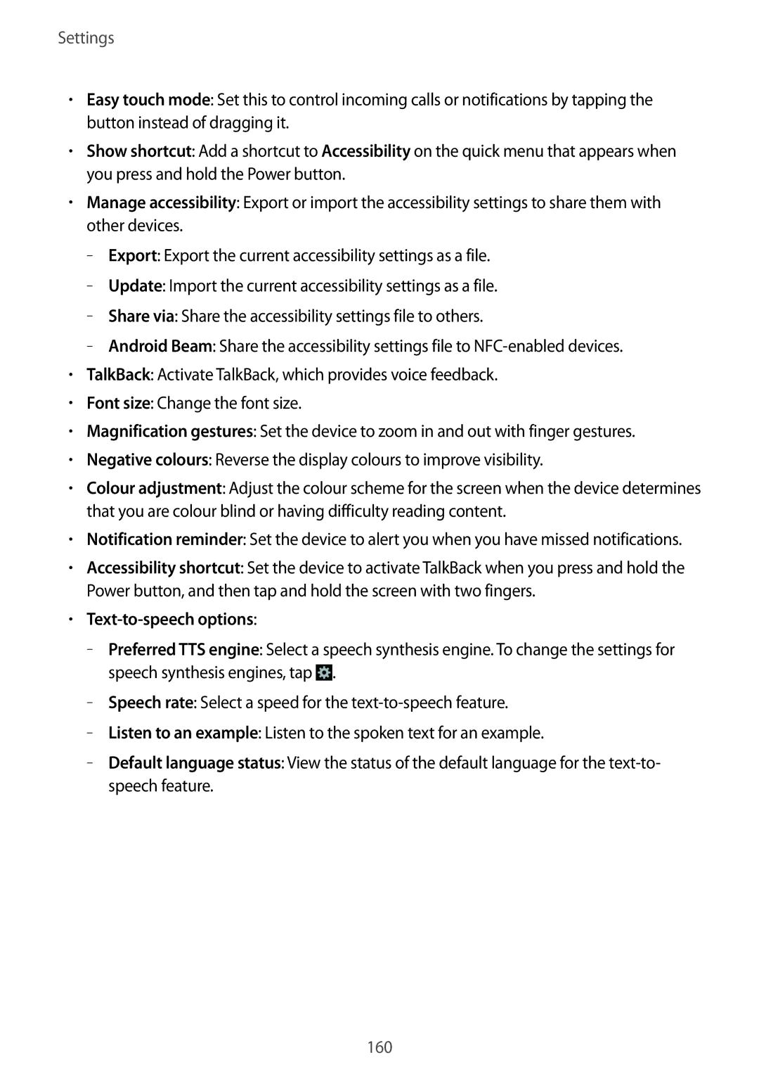 Samsung SM-N9005ZKETMN, SM-N9005ZKEXEO, SM-N9005ZWEVD2, SM-N9005ZWETMN, SM-N9005ZWETCL, SM-N9005ZWEITV Text-to-speech options 