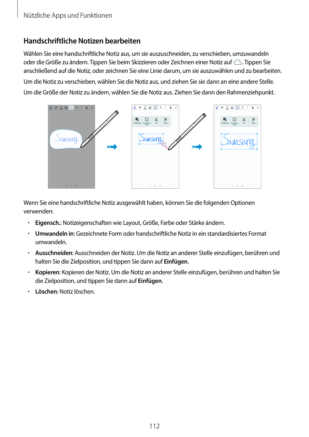 Samsung SM-N9005ZKEDBT, SM-N9005ZKEXEO, SM-N9005ZWEVD2, SM-N9005ZWETMN, SM-N9005ZWETCL Handschriftliche Notizen bearbeiten 