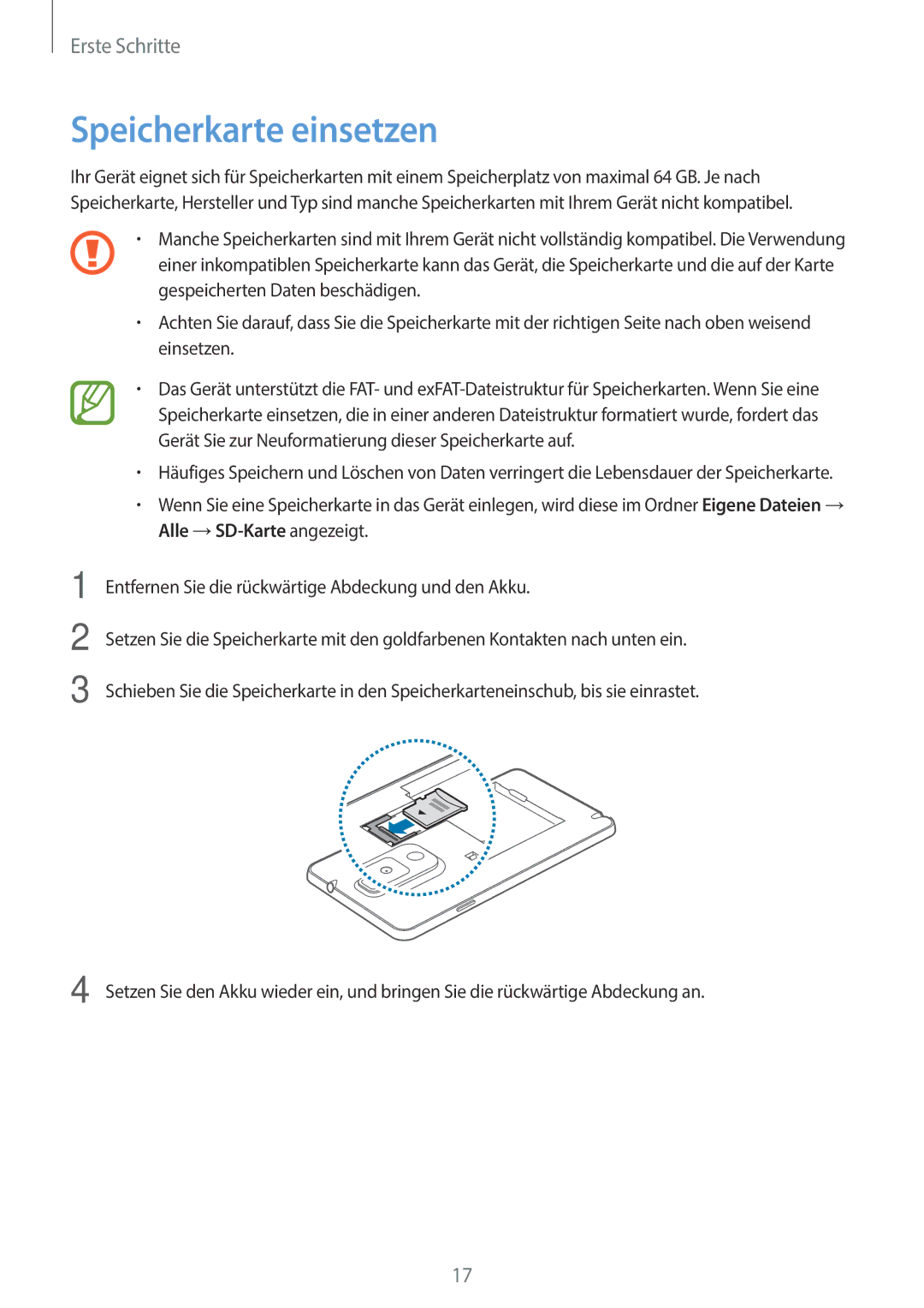 Samsung SM-N9005ZWETPH, SM-N9005ZKEXEO, SM-N9005ZWEVD2, SM-N9005ZWETMN, SM-N9005ZWETCL, SM-N9005ZWEITV Speicherkarte einsetzen 