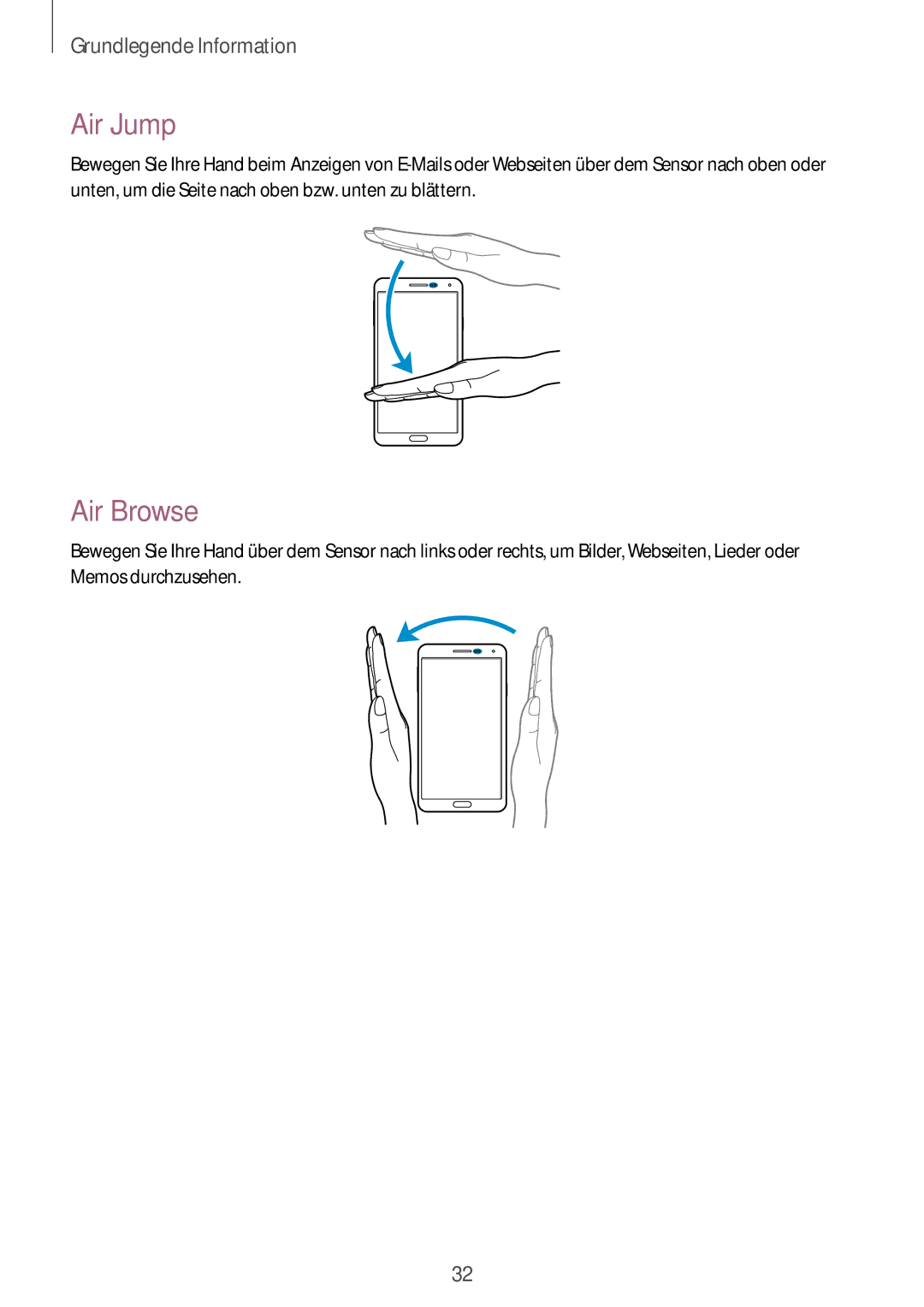 Samsung SM-N9005ZWETCL, SM-N9005ZKEXEO, SM-N9005ZWEVD2, SM-N9005ZWETMN, SM-N9005ZWEITV, SM-N9005ZWEDBT Air Jump, Air Browse 