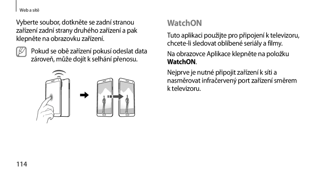 Samsung SM-N9005ZKEMOB, SM-N9005ZKEXEO, SM-N9005ZWEXEO, SM-N9005ZKEPRT, SM-N9005ZWEETL, SM-N9005ZWEATO manual WatchON, 114 