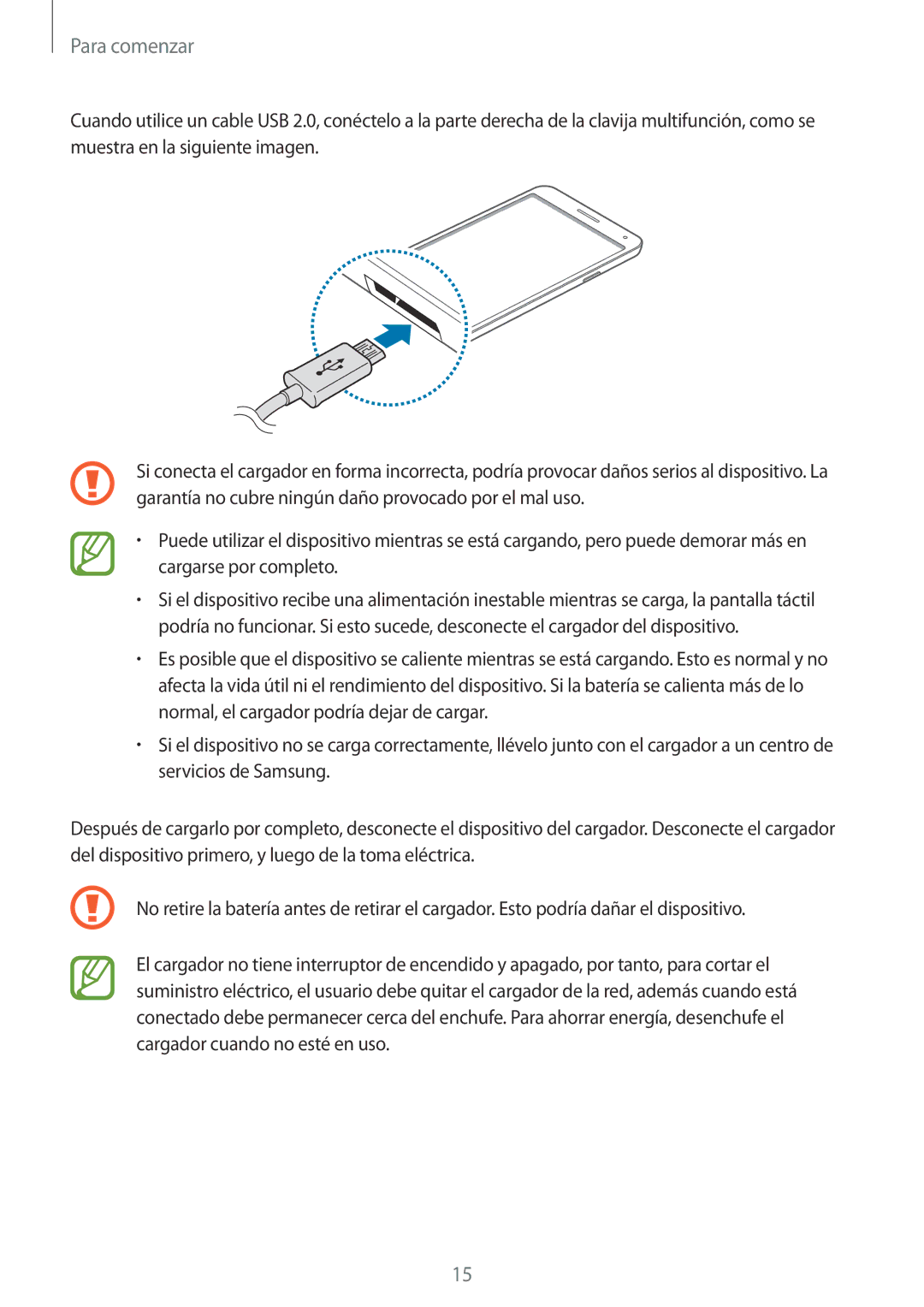 Samsung SM-N9005ZKMCOM, SM-N9005ZWEITV, SM-N9005ZWEDBT, SM-N9005ZKEEUR, SM-N9005ZKETPH, SM-N9005ZWESEB manual Para comenzar 