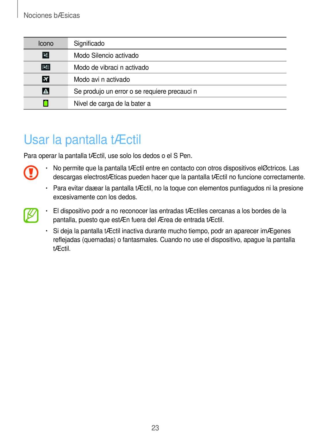 Samsung SM-N9005ZIEPHE, SM-N9005ZWEITV, SM-N9005ZWEDBT, SM-N9005ZKEEUR manual Usar la pantalla táctil, Nociones básicas 