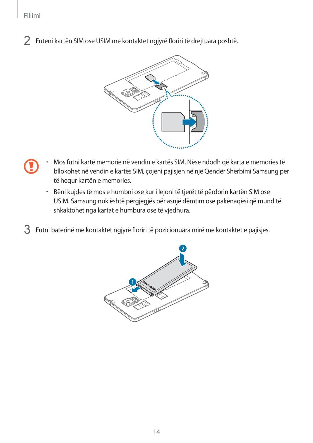 Samsung SM-N910CZWEMSR, SM-N910CZDESEE, SM-N910CZKETEB, SM-N910CZWESEE, SM-N910CZKEMSR, SM-N910CZKESEE manual Fillimi 