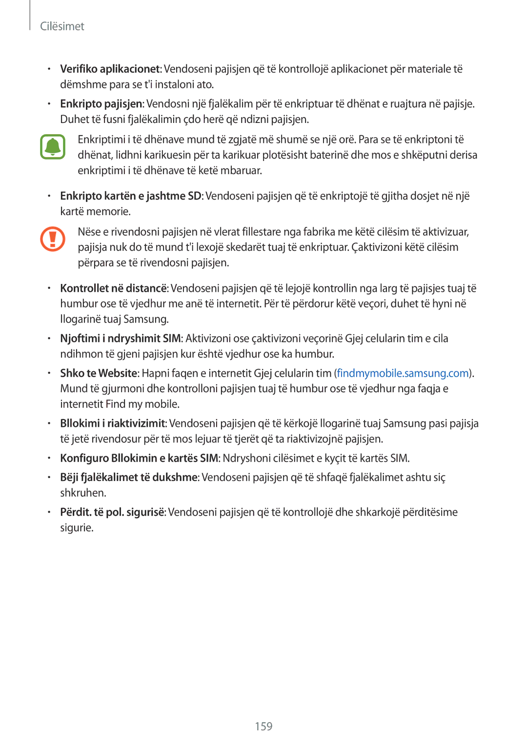 Samsung SM-N910CZWESEE, SM-N910CZDESEE, SM-N910CZKETEB, SM-N910CZWEMSR, SM-N910CZKEMSR, SM-N910CZKESEE manual 159 