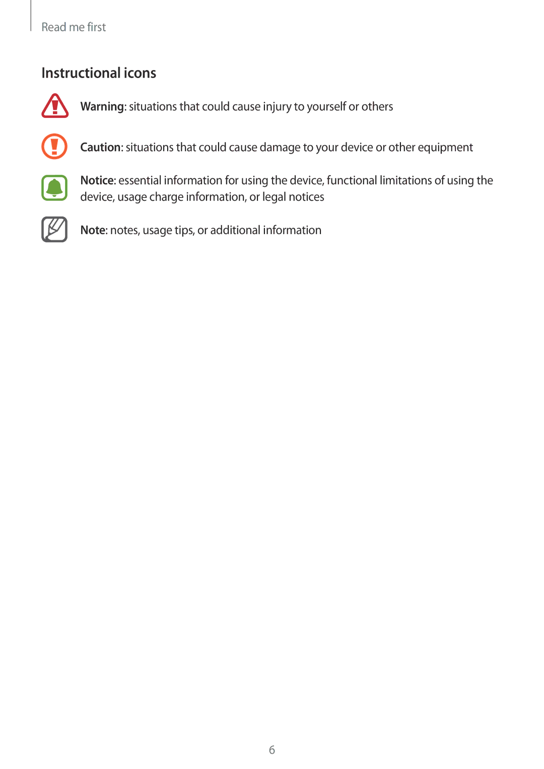 Samsung SM-N910CZWEBGL, SM-N910CZDESEE, SM-N910CZKETEB, SM-N910CZWEMSR, SM-N910CZWESEE, SM-N910CZKEMSR Instructional icons 