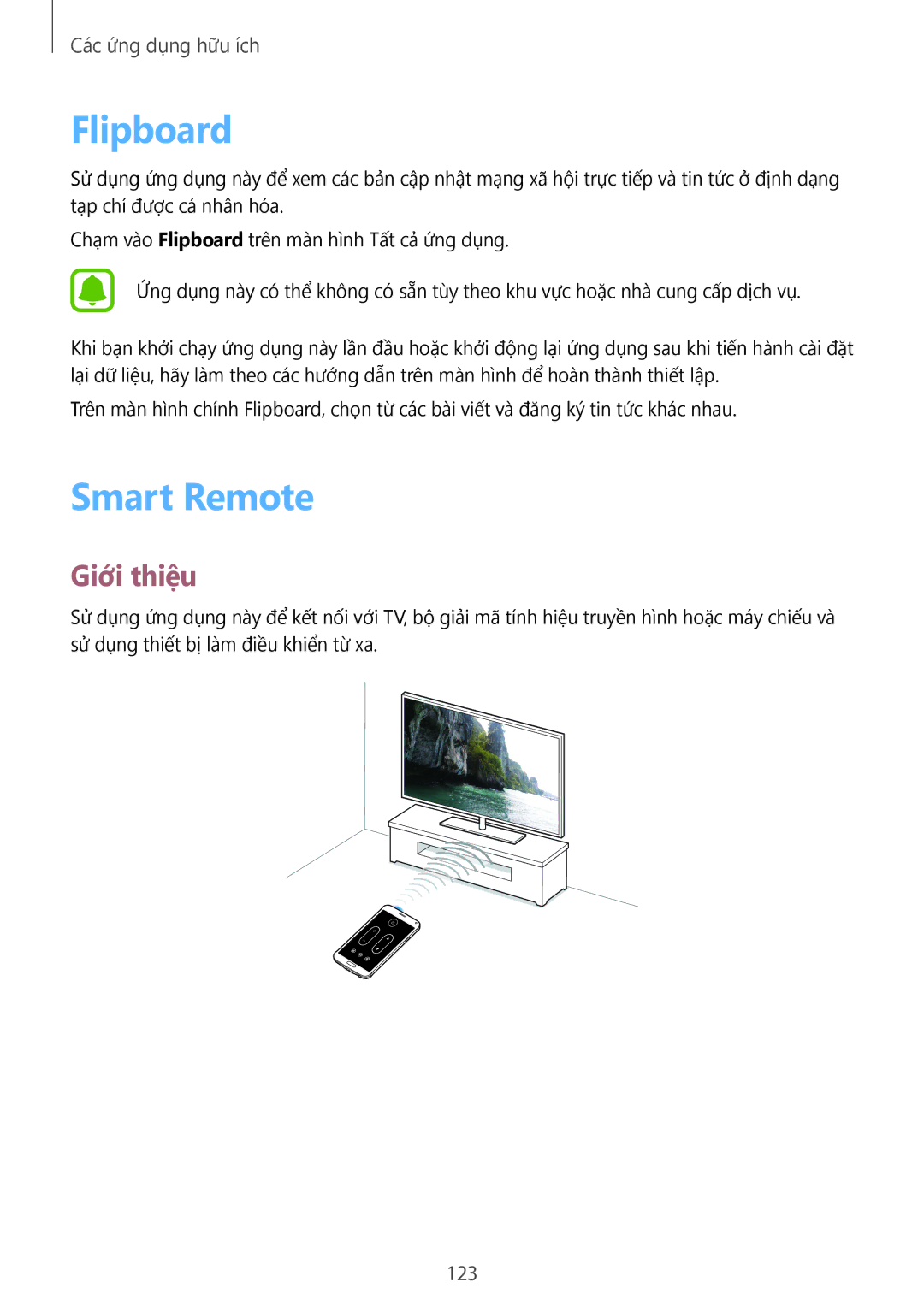 Samsung SM-N910CZIEXXV, SM-N910CZDEXXV, SM-N910CZWEXXV, SM-N910CZKEXXV manual Flipboard, Smart Remote, 123 