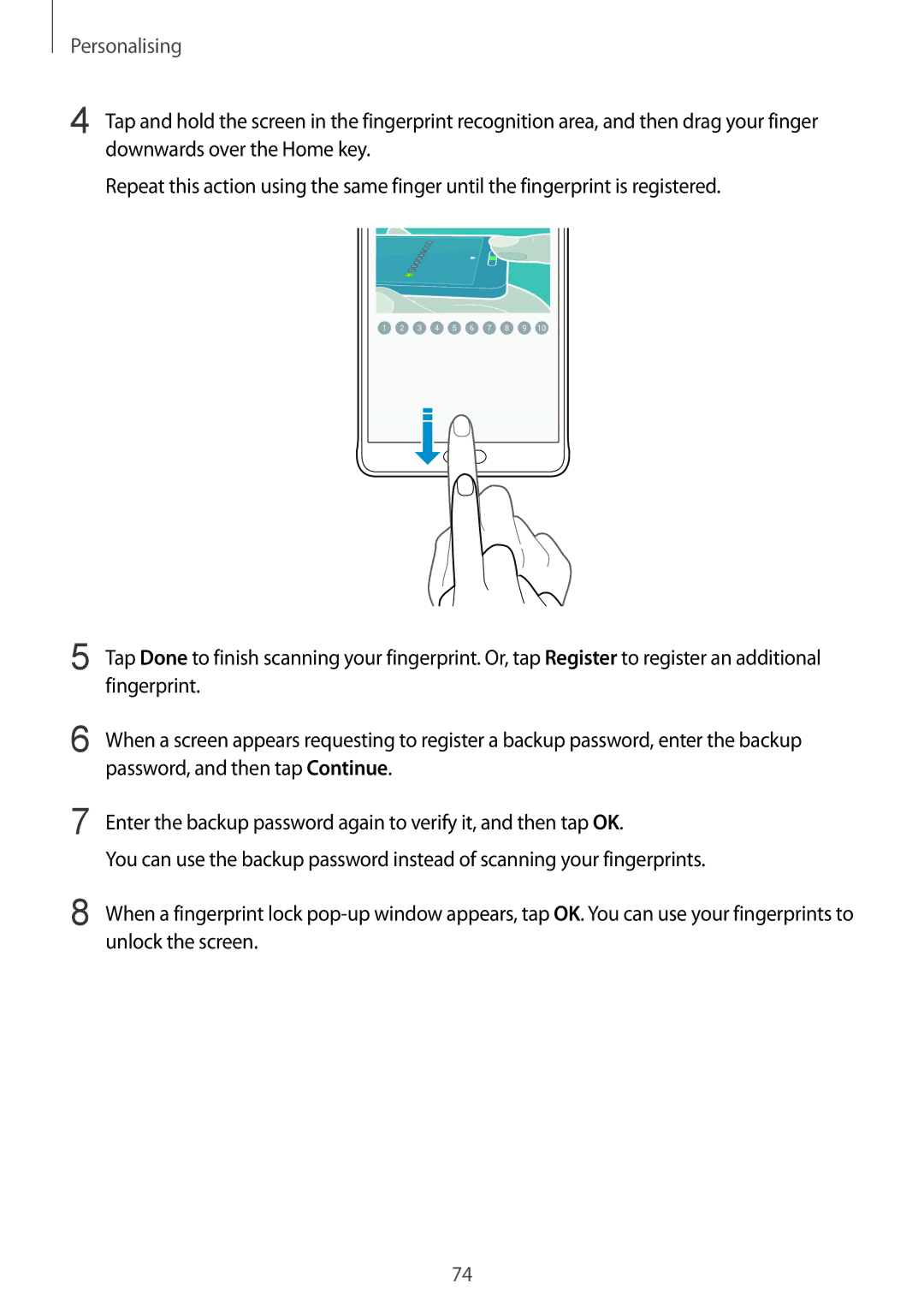 Samsung SM-N910CZWEXXV, SM-N910CZIEEGY, SM-N910CZDEXXV, SM-N910CZKEXXV, SM-N910CZIEXXV, SM-N910CZWESEE manual Personalising 