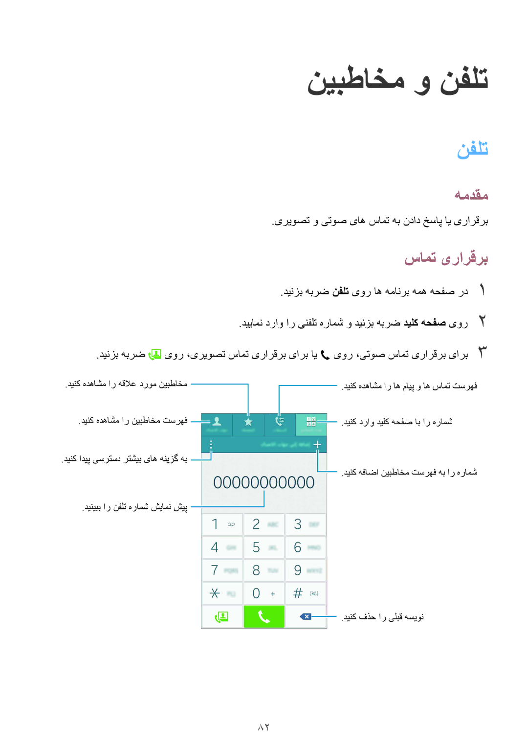 Samsung SM-N910CZIEEGY manual نیبطاخم و نفلت, سامت یرارقرب 