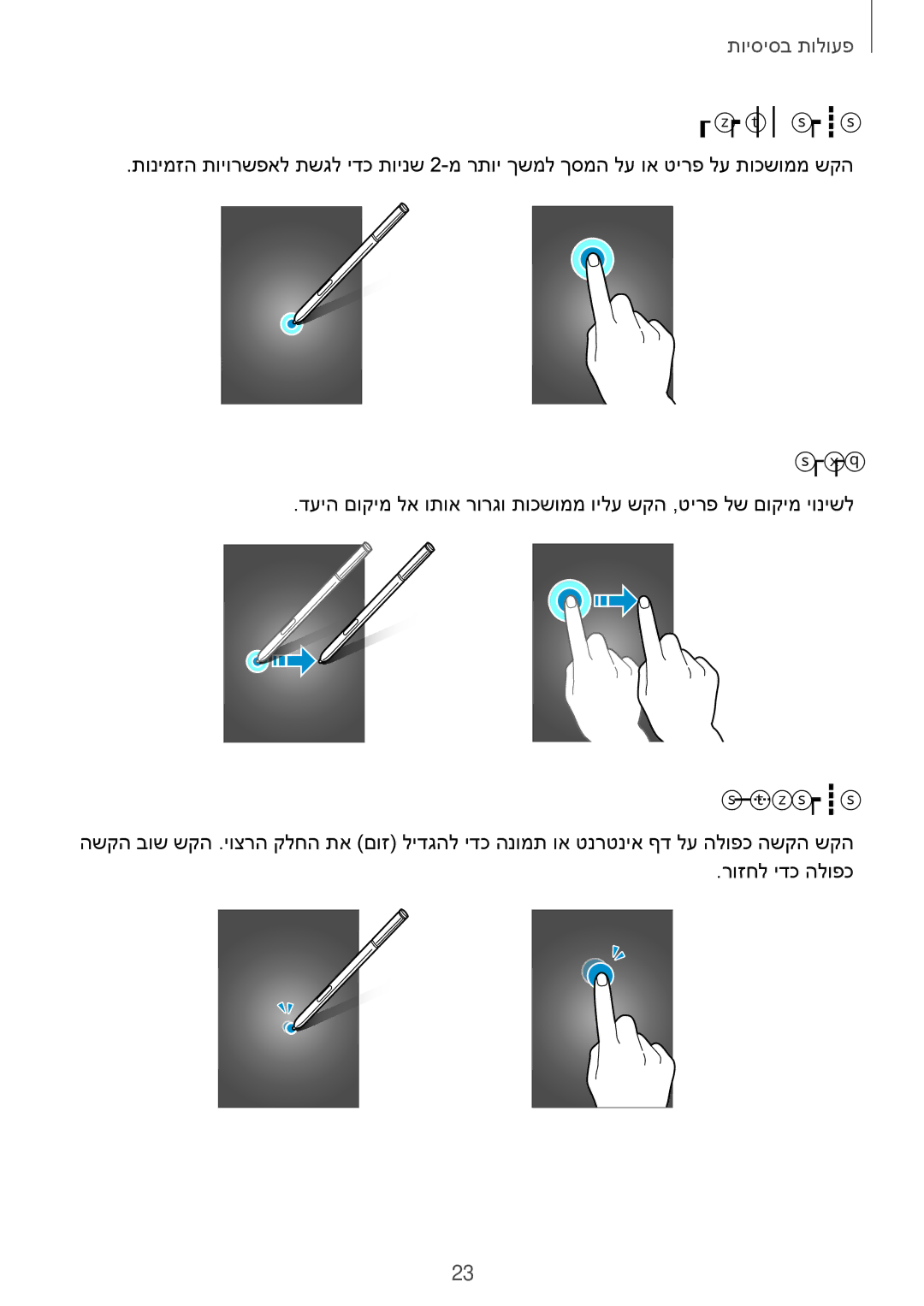 Samsung SM-N910CZIEILO, SM-N910CZWESEE, SM-N910CZKESEE, SM-N910CZWEILO, SM-N910CZDEILO manual תכשוממ השקה, הרירג, הלופכ השקה 