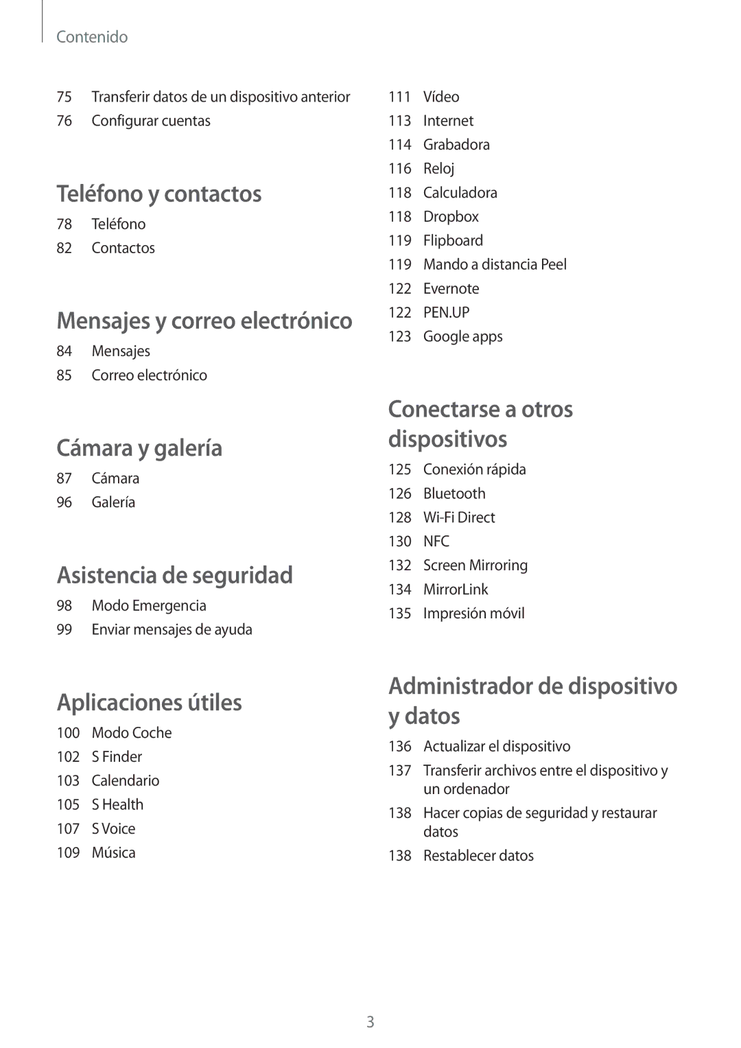 Samsung SM-N910FZIEPHE manual Teléfono y contactos 