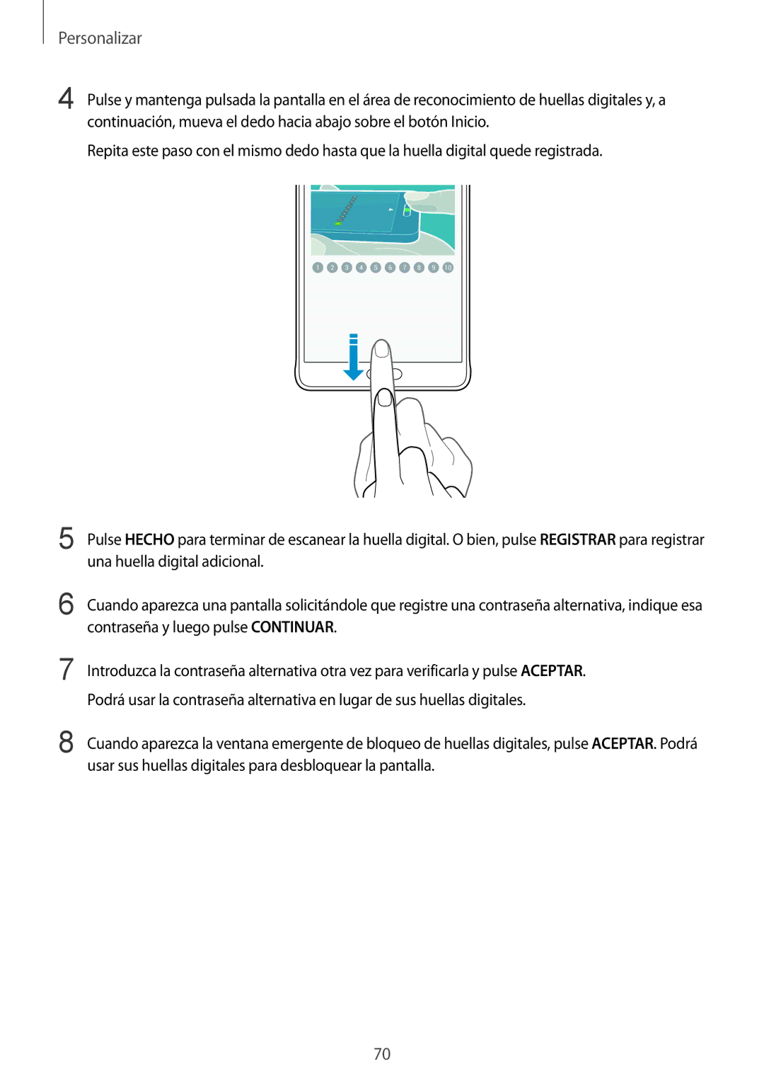 Samsung SM-N910FZIEPHE manual Personalizar 