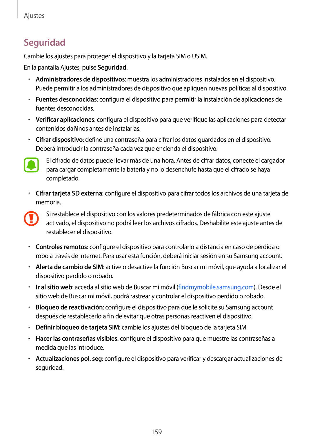 Samsung SM-N910FZIEPHE manual Seguridad 