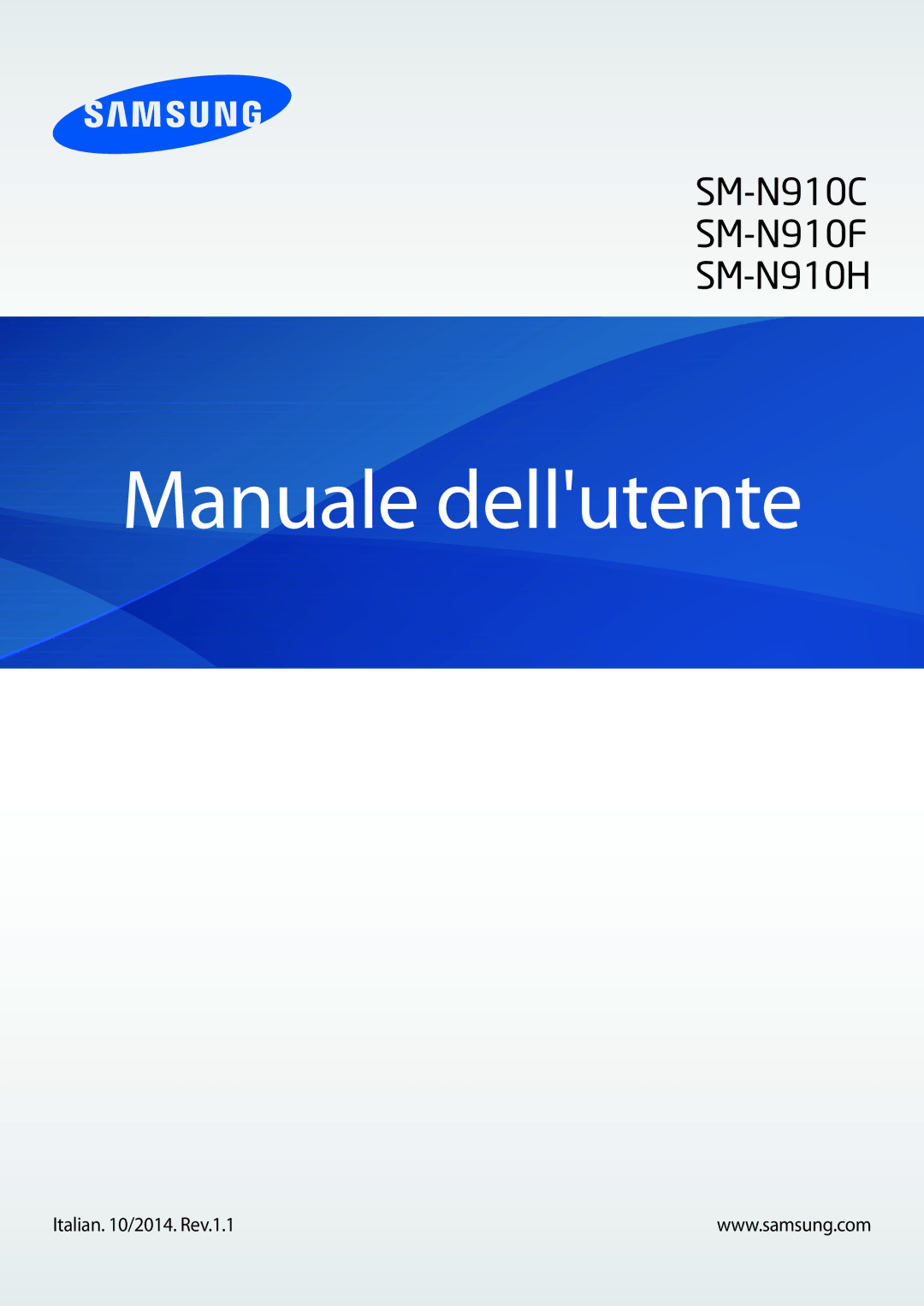 Samsung SM-N910FZKEDBT, SM-N910FZKEATO, SM-N910FZKEVIA, SM-N910FZDEEUR, SM-N910FZWEDBT manual Manuale dellutente 