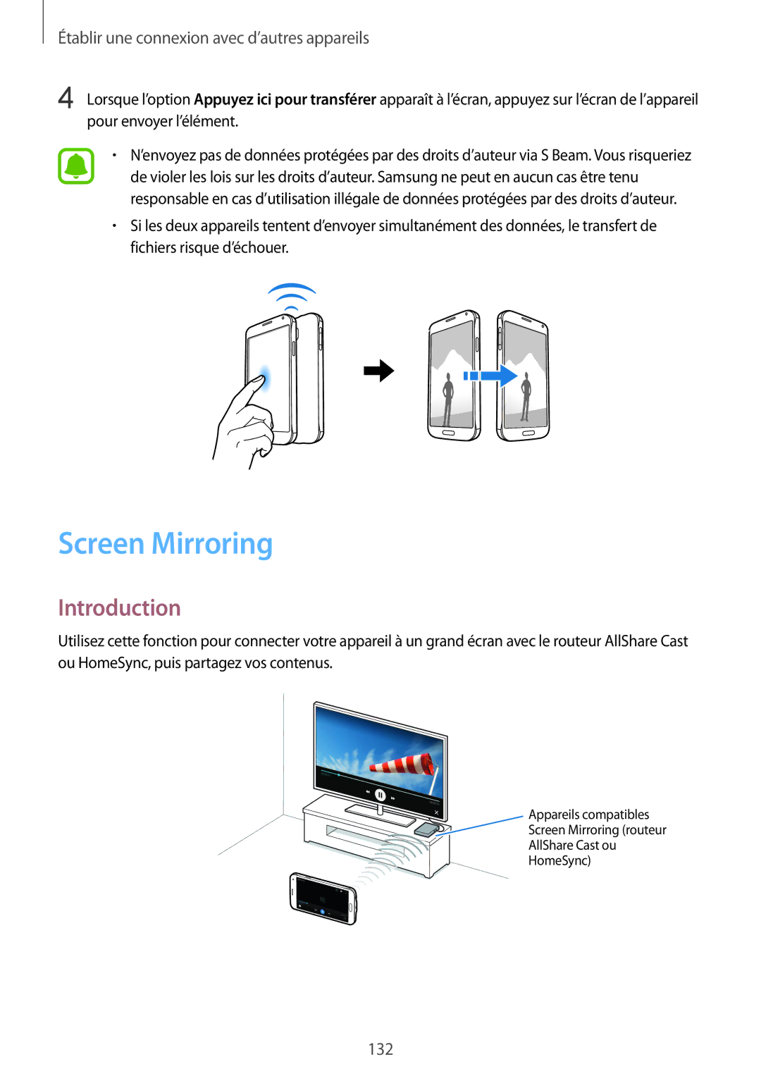 Samsung SM-N910FZKEXEF, SM-N910FZIEXEF, SM-N910FZWEXEF manual Screen Mirroring 