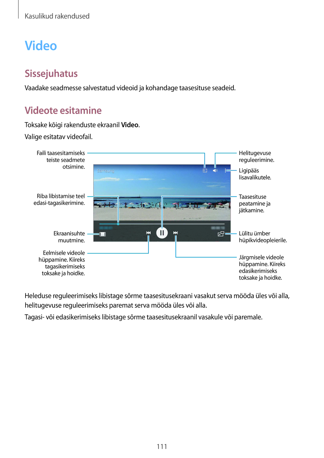 Samsung SM-N910CZWESEB, SM-N910FZWEBAL, SM-N910FZIEBAL, SM-N910FZDEBAL, SM-N910FZKEBAL, SM-N910CZKESEB Videote esitamine 