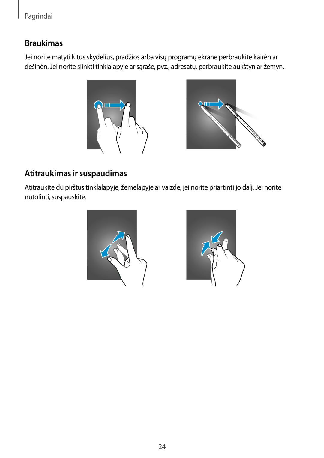 Samsung SM-N910FZKEBAL, SM-N910FZWEBAL, SM-N910FZIEBAL, SM-N910FZDEBAL, SM-N910CZKESEB Braukimas, Atitraukimas ir suspaudimas 