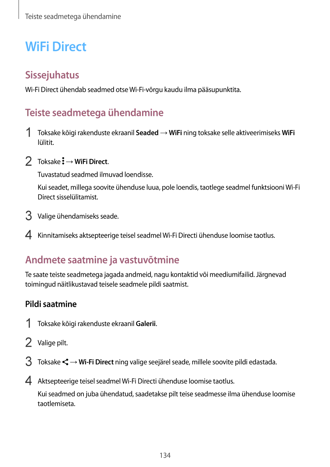 Samsung SM-N910FZIEBAL, SM-N910FZWEBAL, SM-N910FZDEBAL, SM-N910FZKEBAL, SM-N910CZKESEB manual Toksake →WiFi Direct 