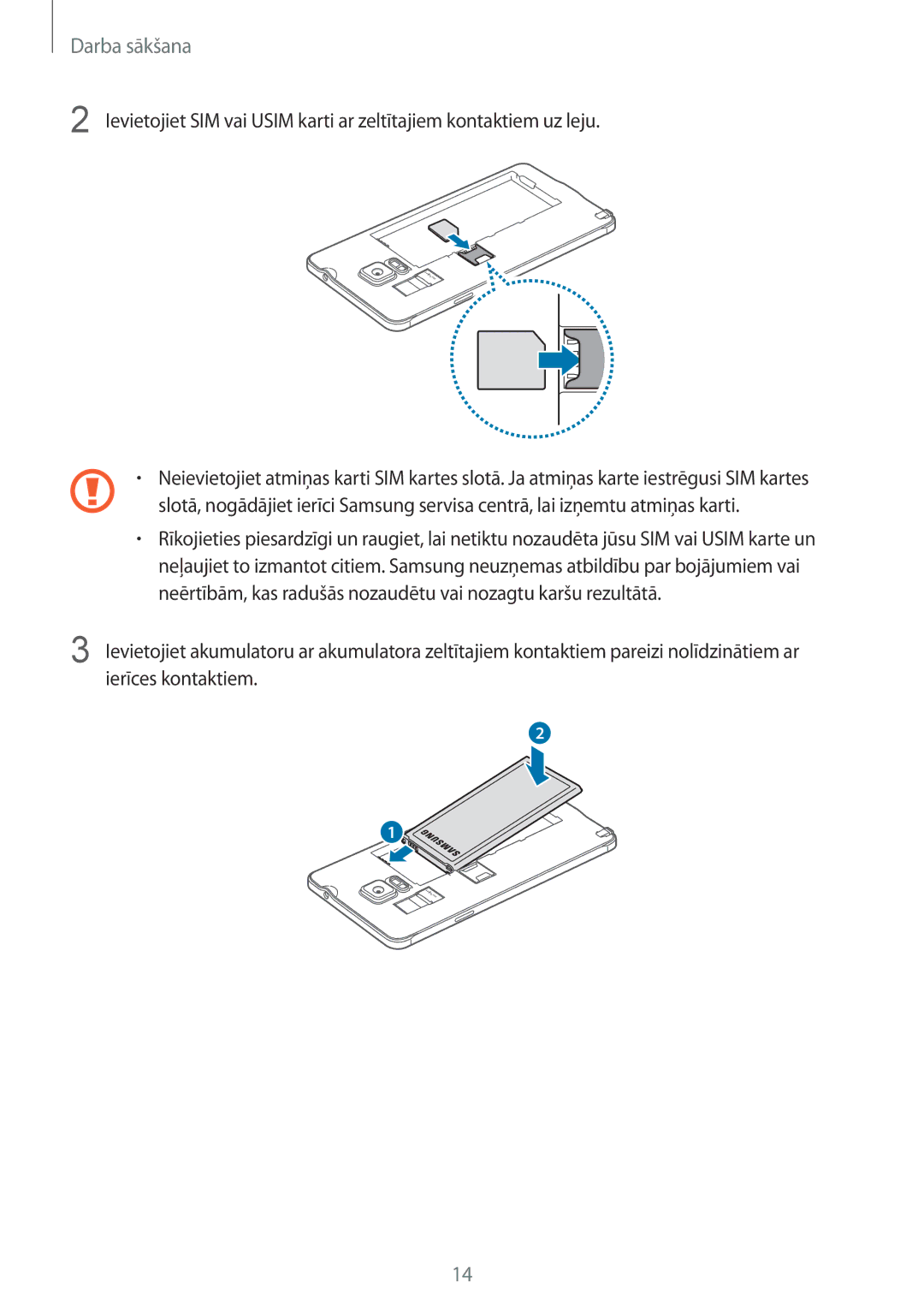 Samsung SM-N910FZWEBAL, SM-N910FZIEBAL, SM-N910FZDEBAL, SM-N910FZKEBAL, SM-N910CZKESEB, SM-N910CZDESEB manual Darba sākšana 