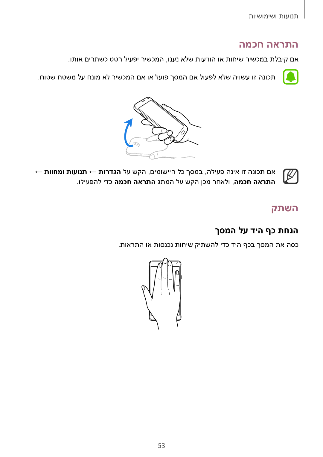 Samsung SM-N910FZKEPHN, SM-N910FZWEEUR, SM-N910FZWEDRE, SM-N910FZWECOS, SM-N910FZKESFR המכח הארתה, קתשה, ךסמה לע דיה ףכ תחנה 