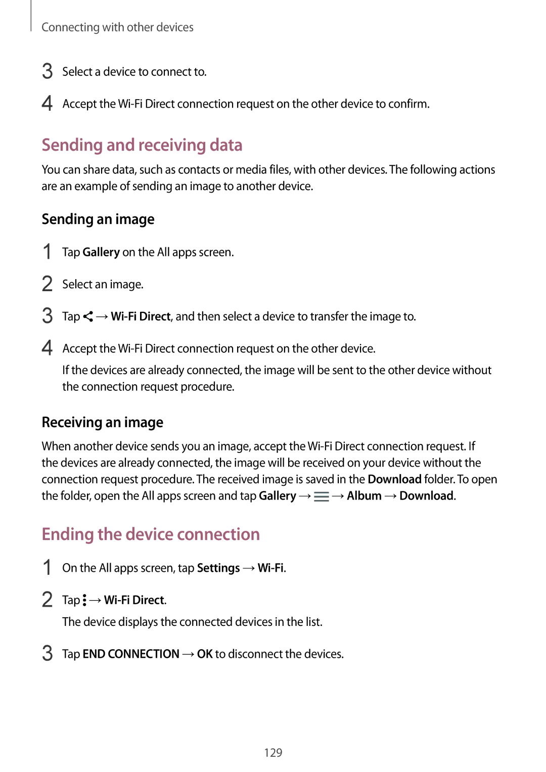 Samsung SM-N910CZKEXEH, SM-N910FZWEEUR, SM-N910FZWEDRE, SM-N910FZWECOS, SM-N910FZKESFR manual Ending the device connection 